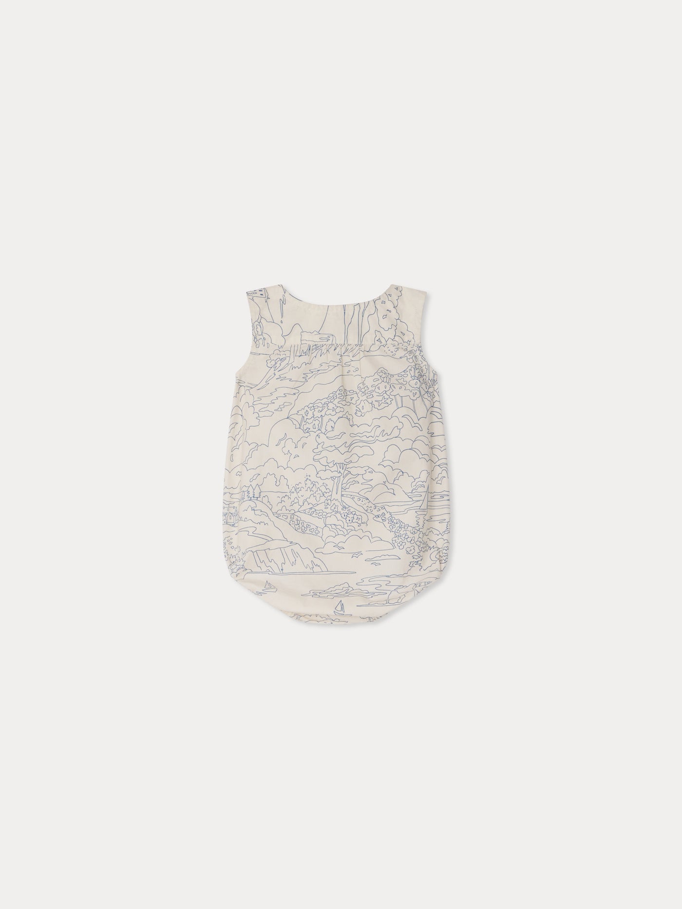 Nico printed romper in organic cotton