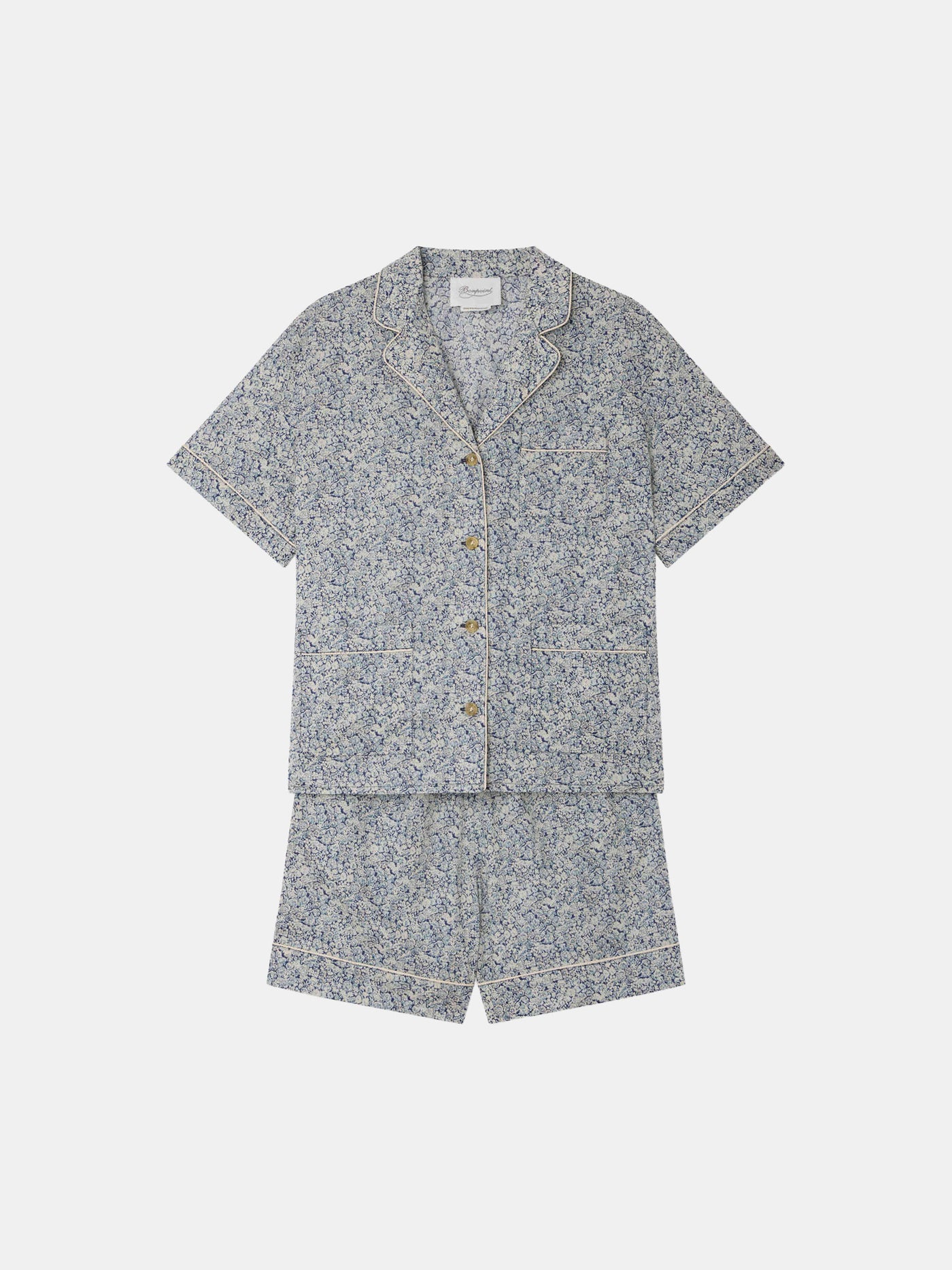 Lima shirt pajamas in Liberty organic cotton fabric
