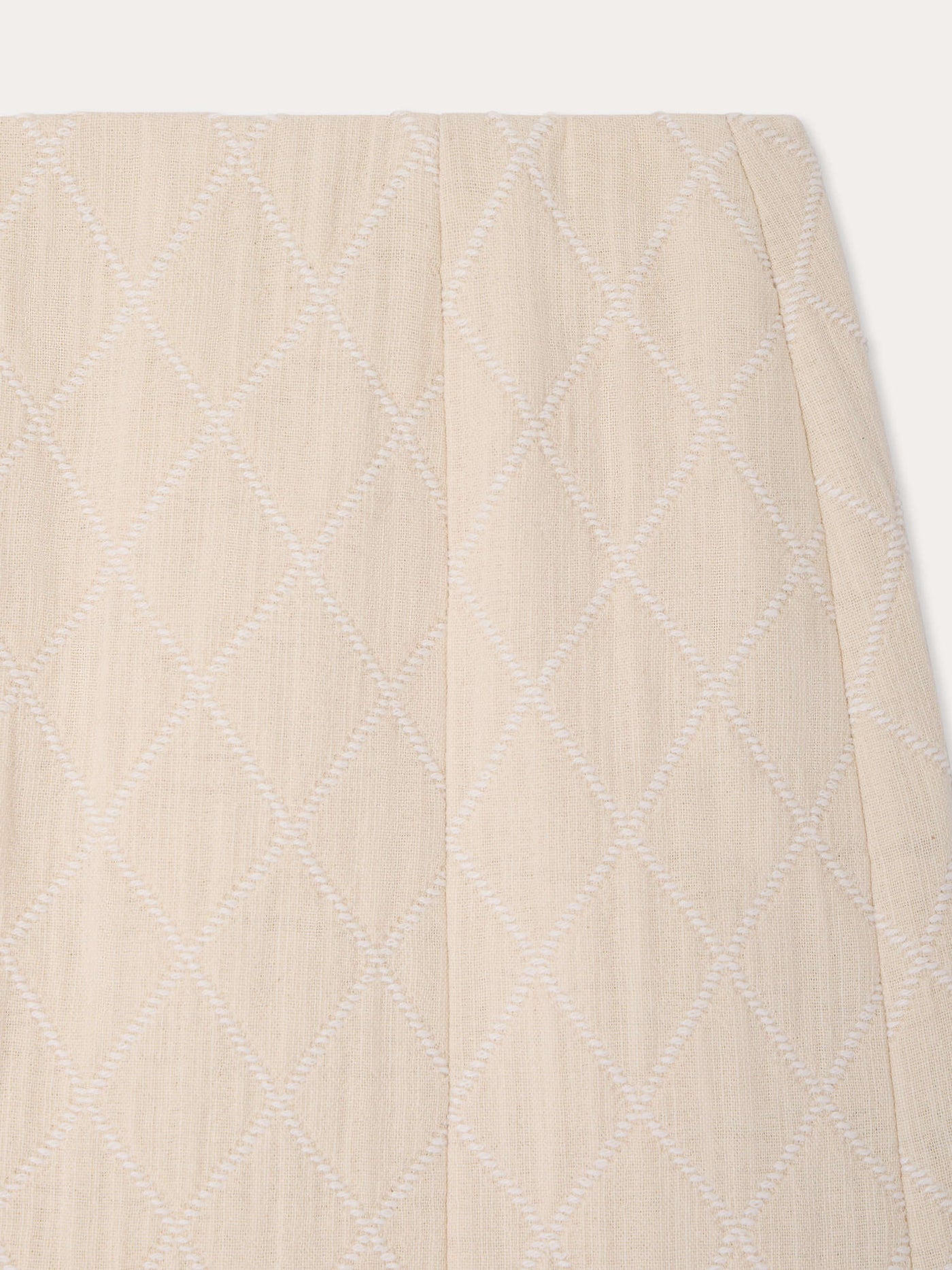 Lausanne quilted straight skirt