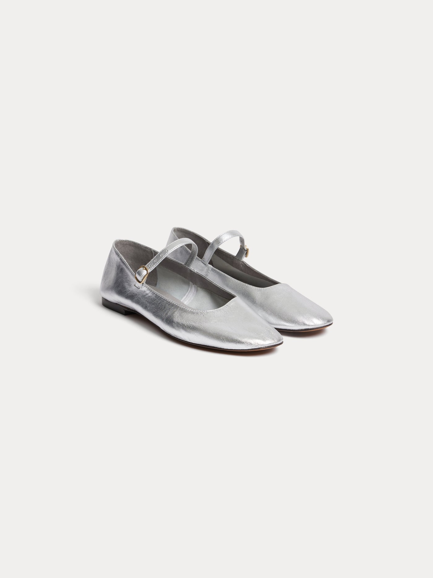 Leyla silver ballerinas flats