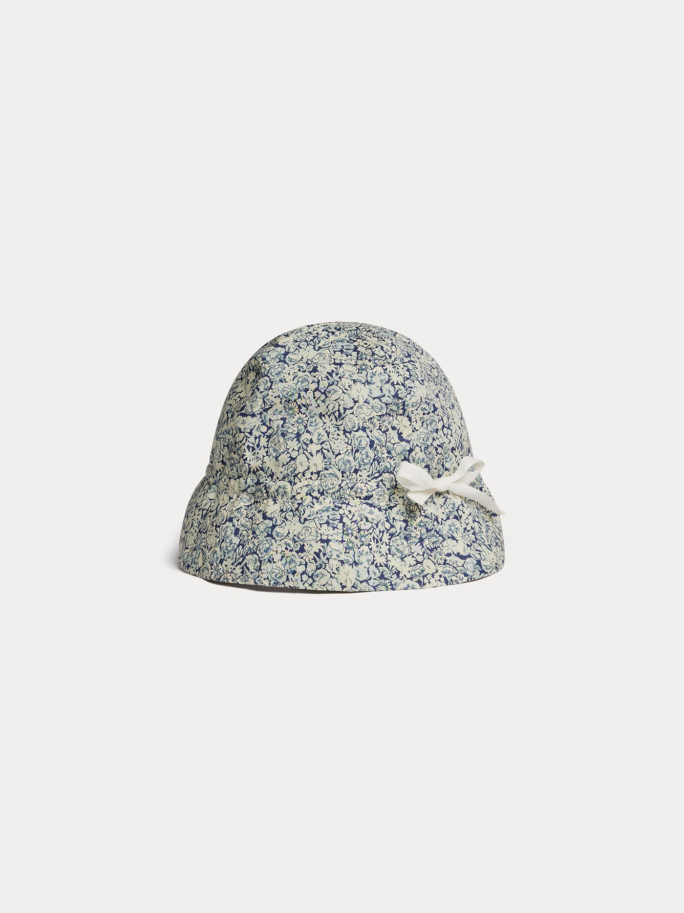 Grigri hat with blue flowers in Liberty organic cotton fabric