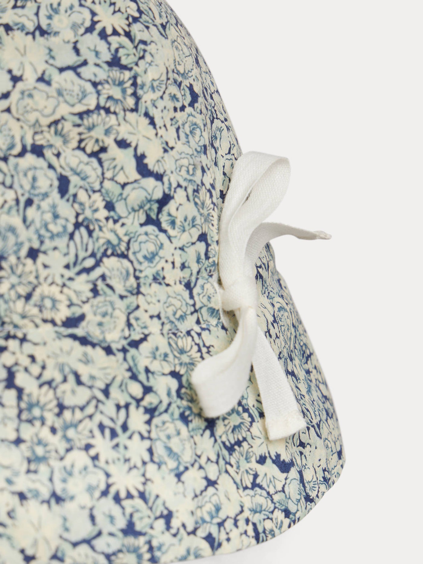 Grigri hat with blue flowers in Liberty organic cotton fabric