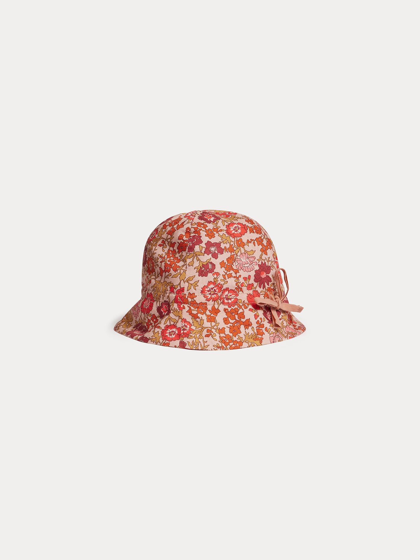 Grigri hat with pink flowers in Liberty organic cotton fabric