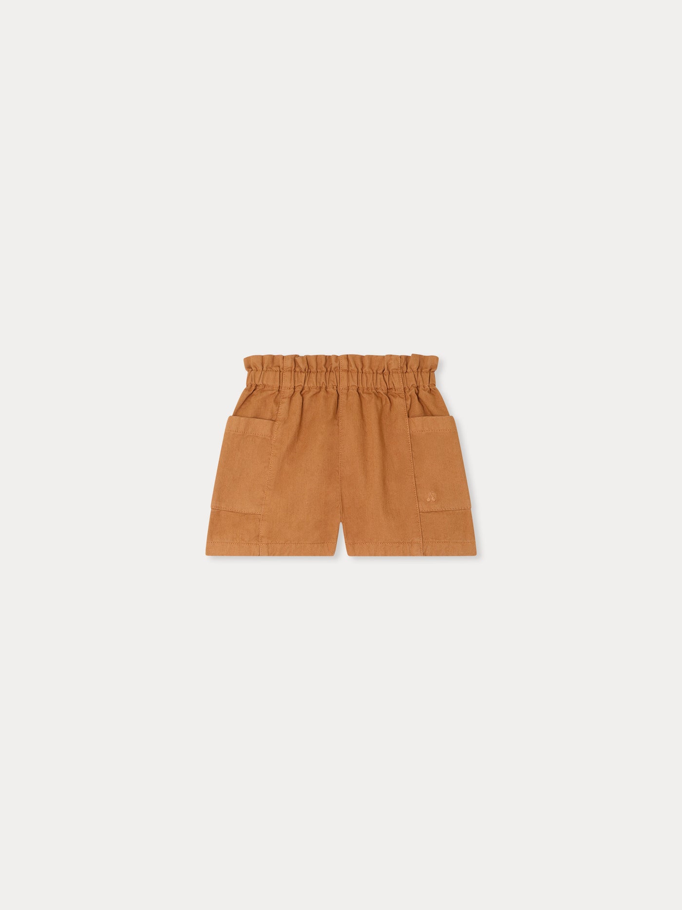 Nougat shorts in caramel organic cotton
