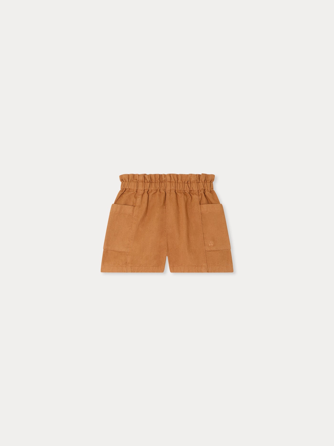 Nougat shorts in caramel organic cotton