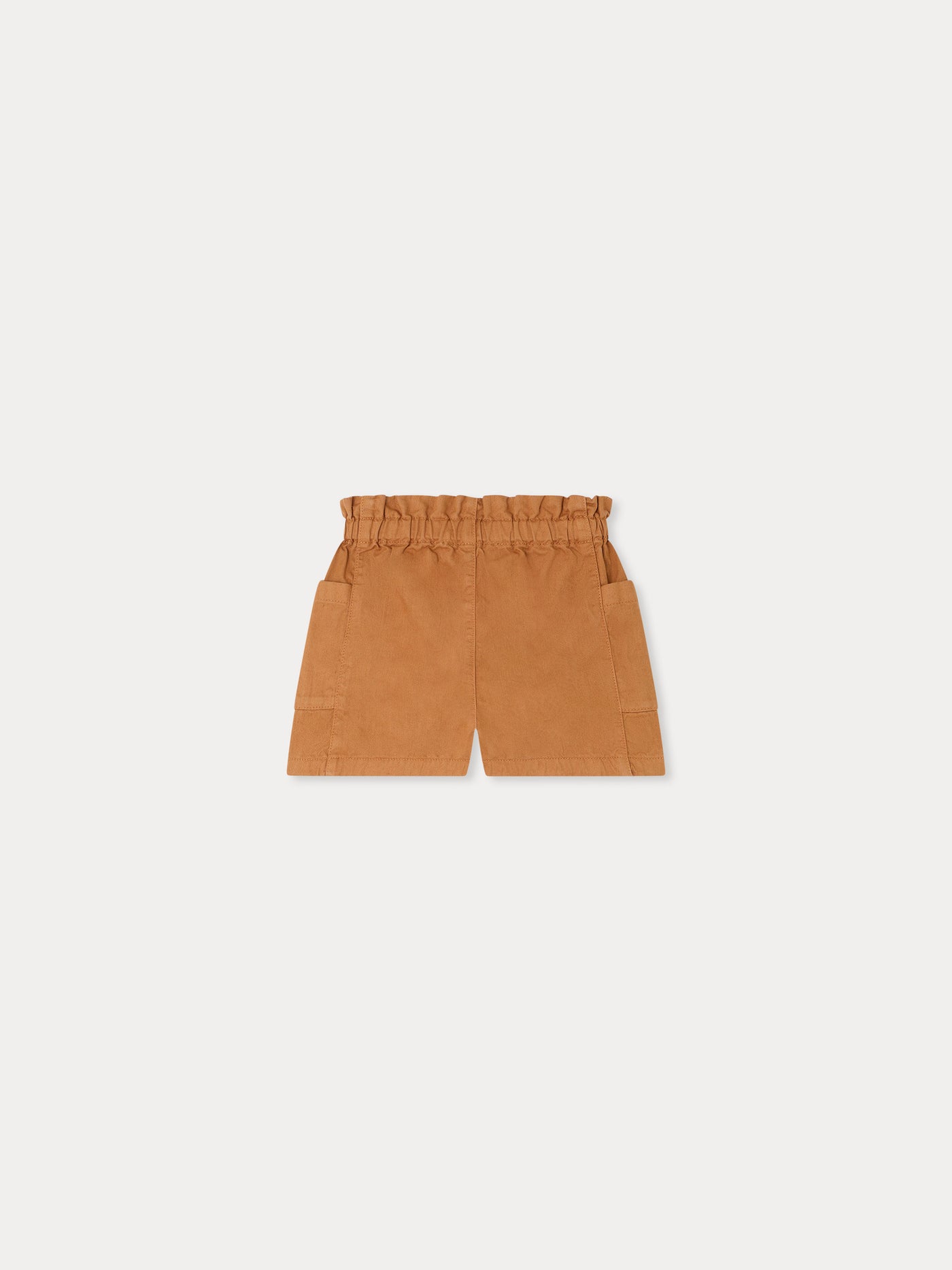 Nougat shorts in caramel organic cotton