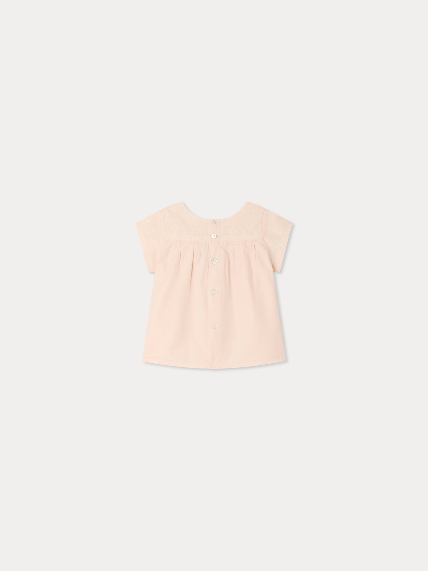 Arli hand-embroidered blouse in organic cotton