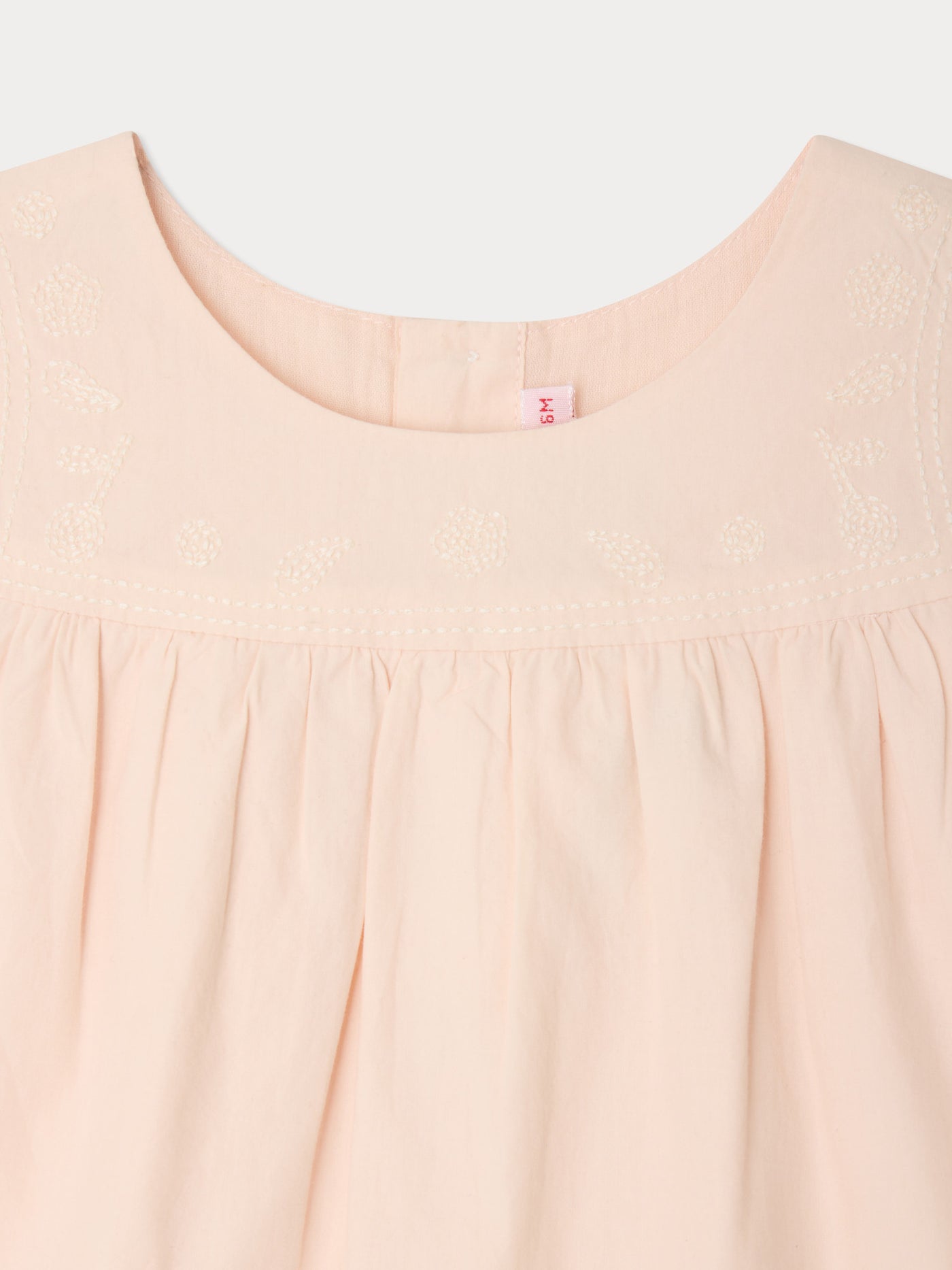 Arli hand-embroidered blouse in organic cotton