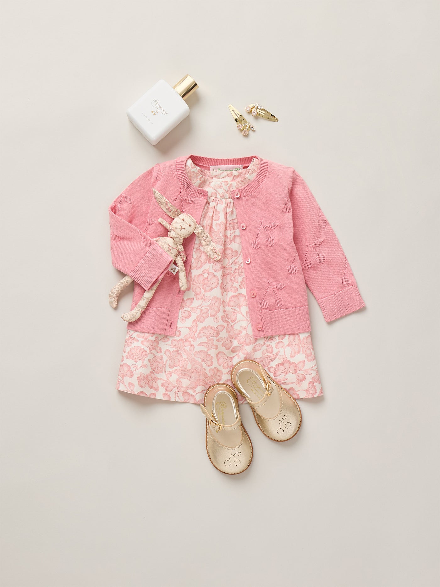 Cachouli dress with balloon sleeves in organic cotton