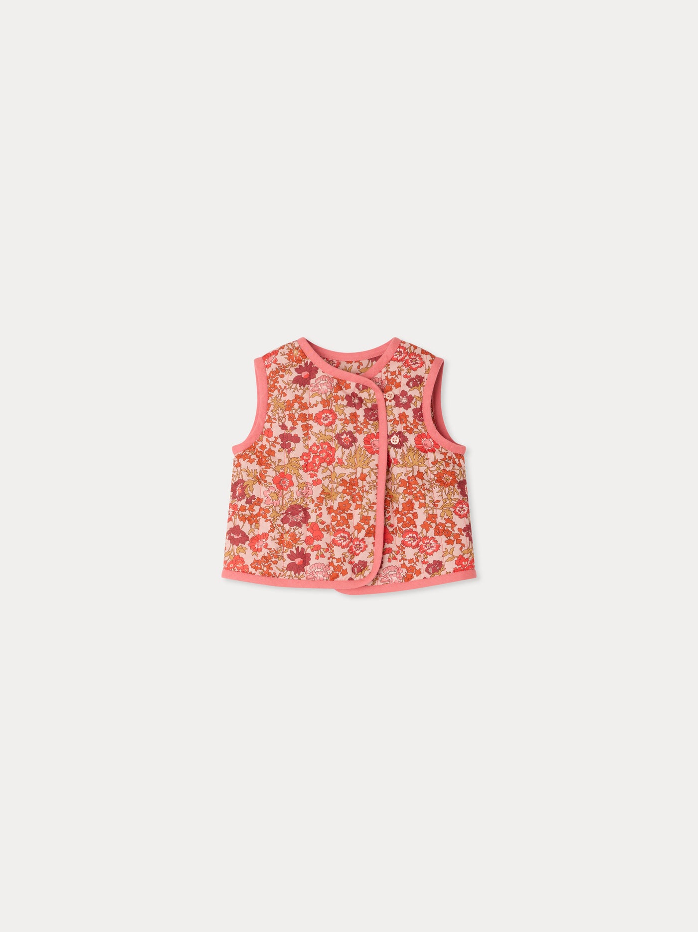 Layla quilted vest in Liberty organic cotton fabric