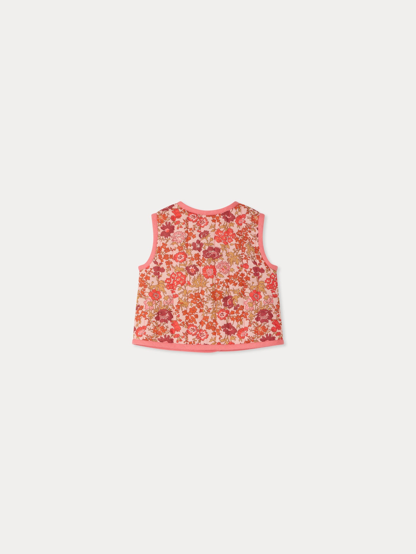 Layla quilted vest in Liberty organic cotton fabric