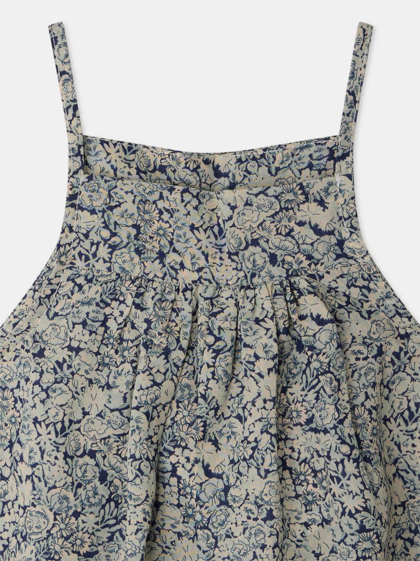 Lisou dungarees in Liberty organic cotton fabric