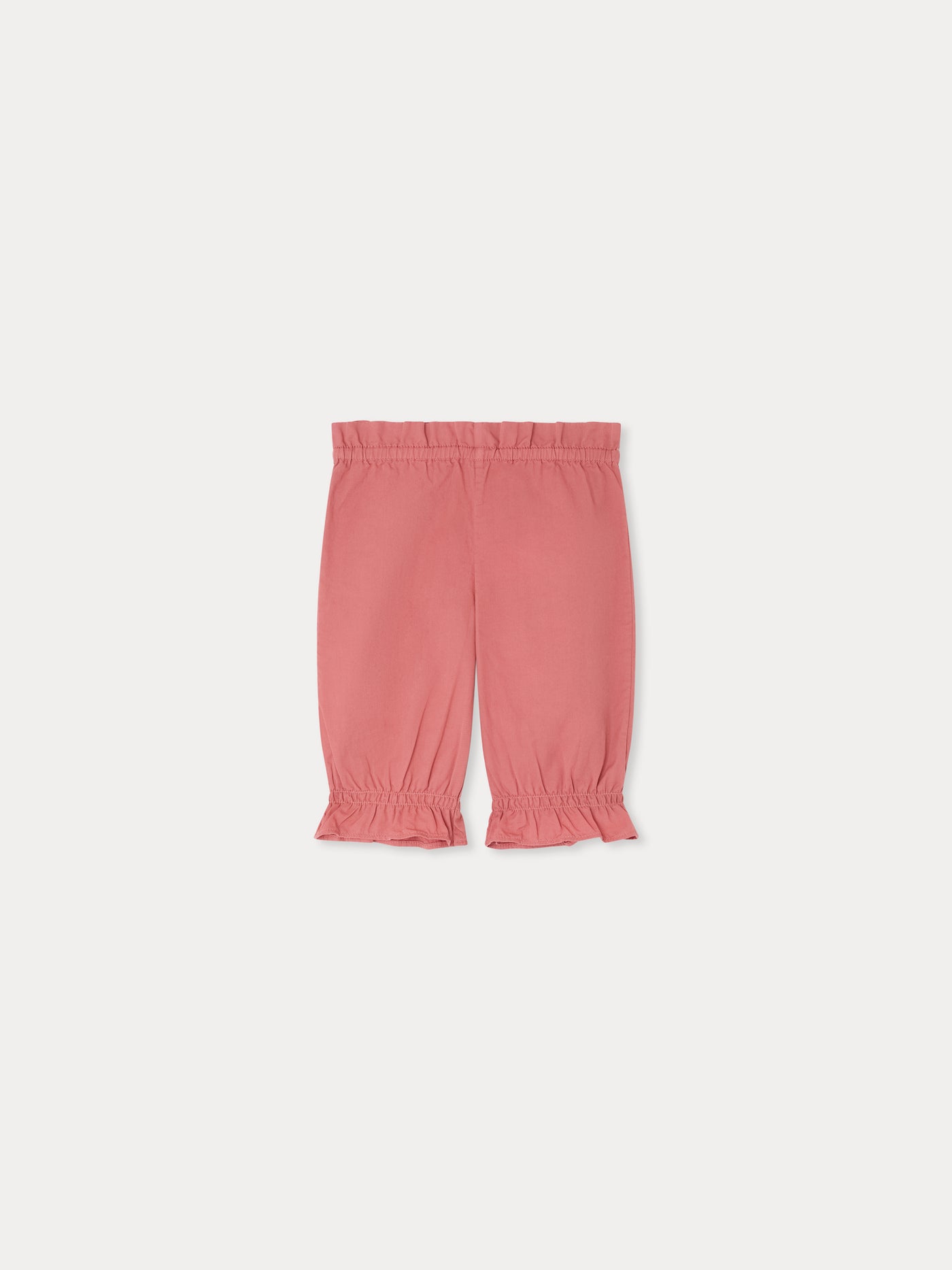 Lydille trousers with ruffles in organic cotton