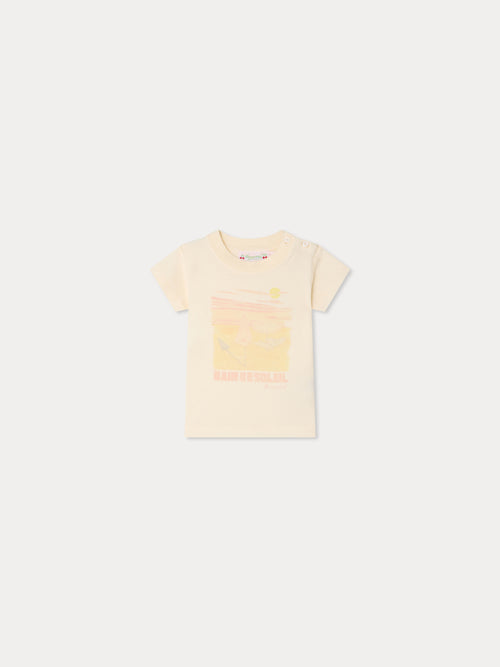 Dom "bain de soleil" print t-shirt in organic cotton