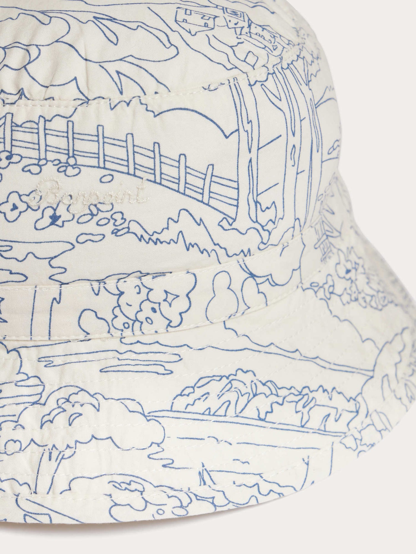 Bob Piob blue print in Liberty fabric in organic cotton
