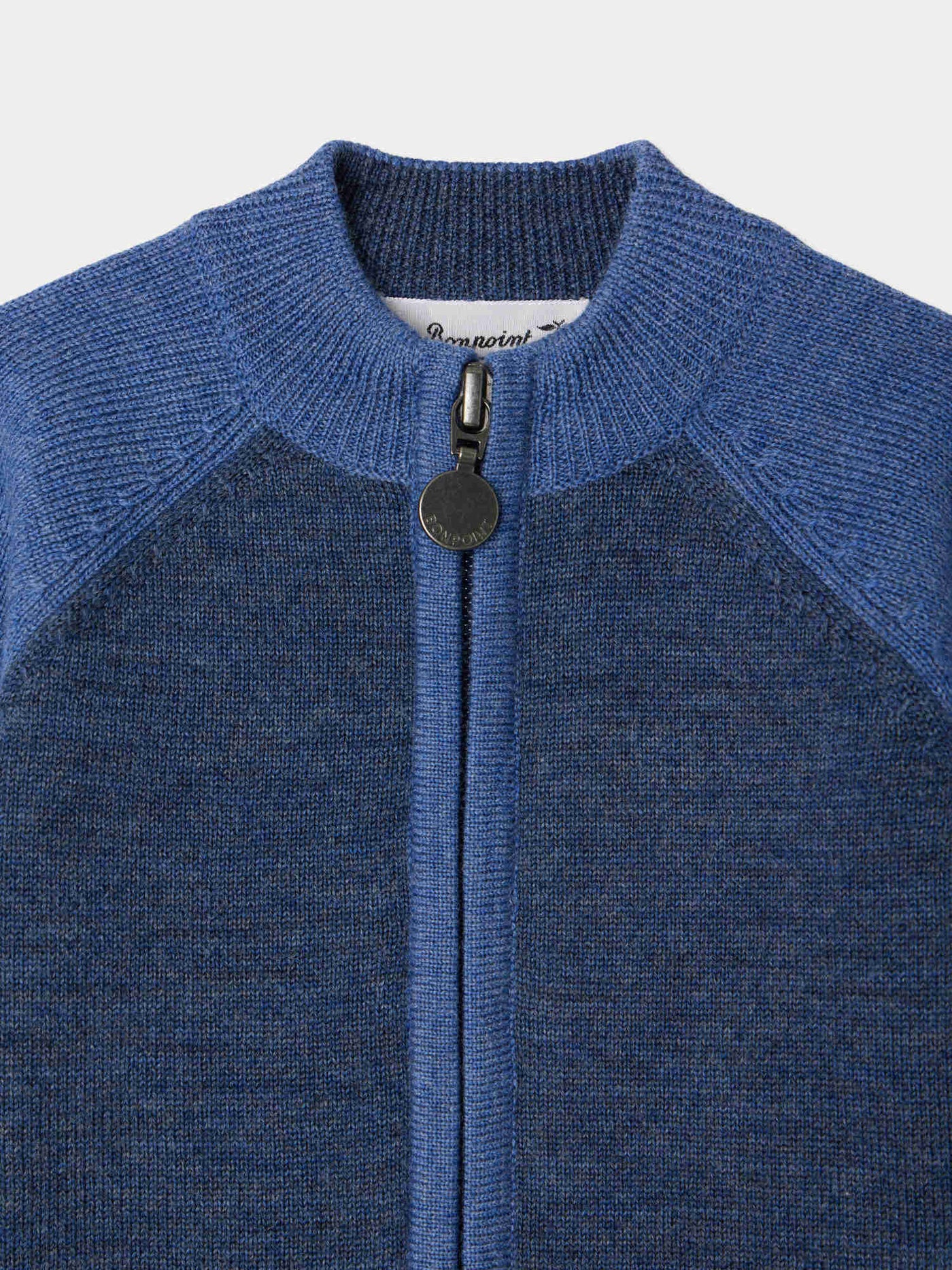 Thylio cardigan with high zip neck