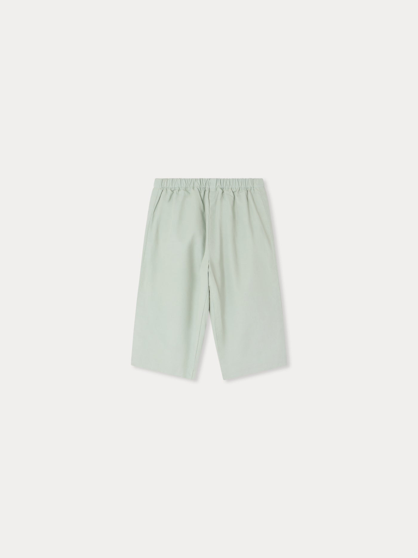 Dandy celadon green trousers in organic cotton