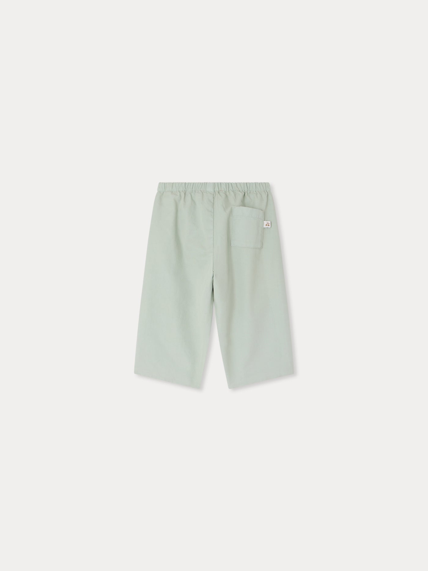 Dandy celadon green trousers in organic cotton