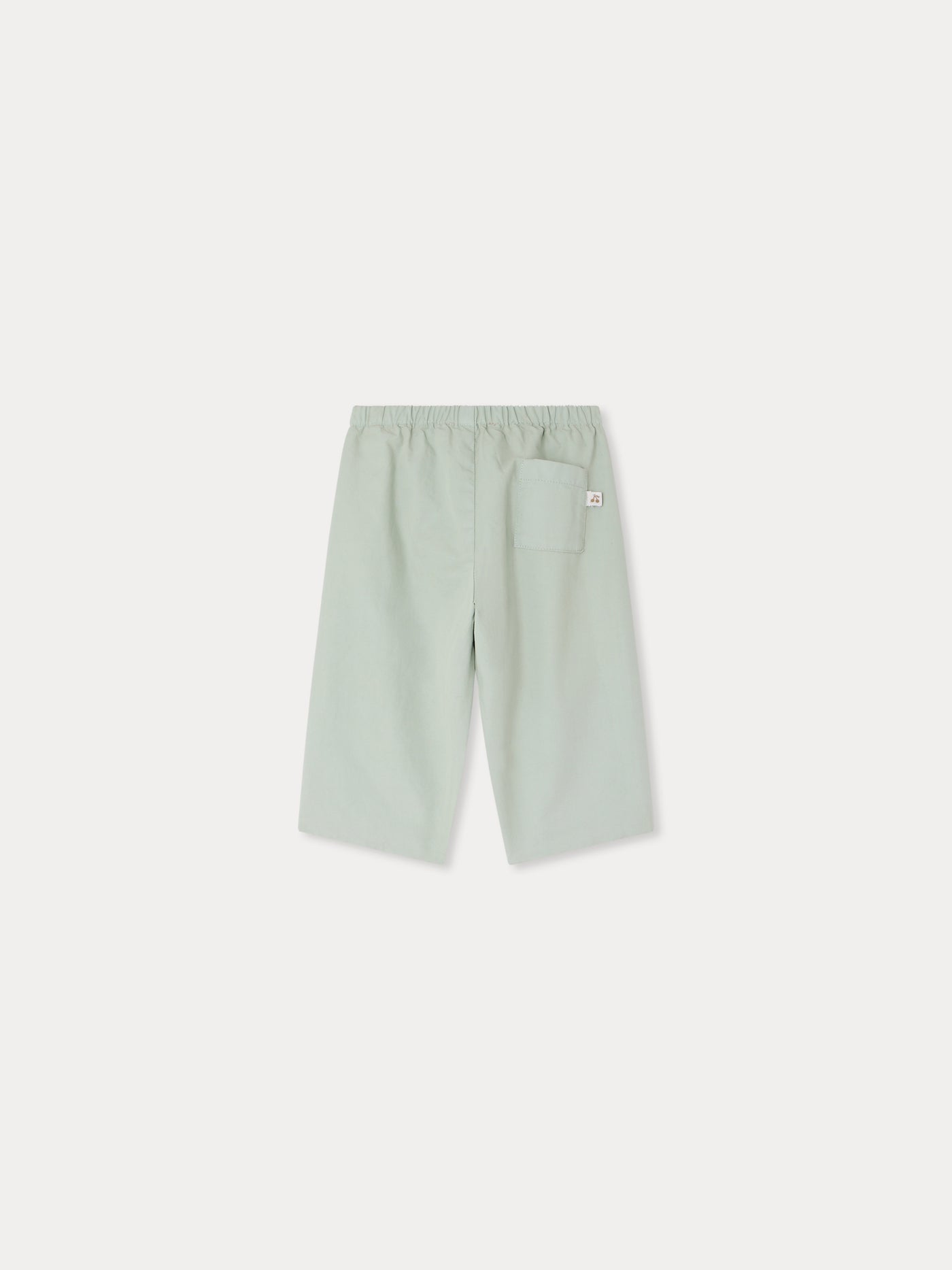 Dandy celadon green trousers in organic cotton