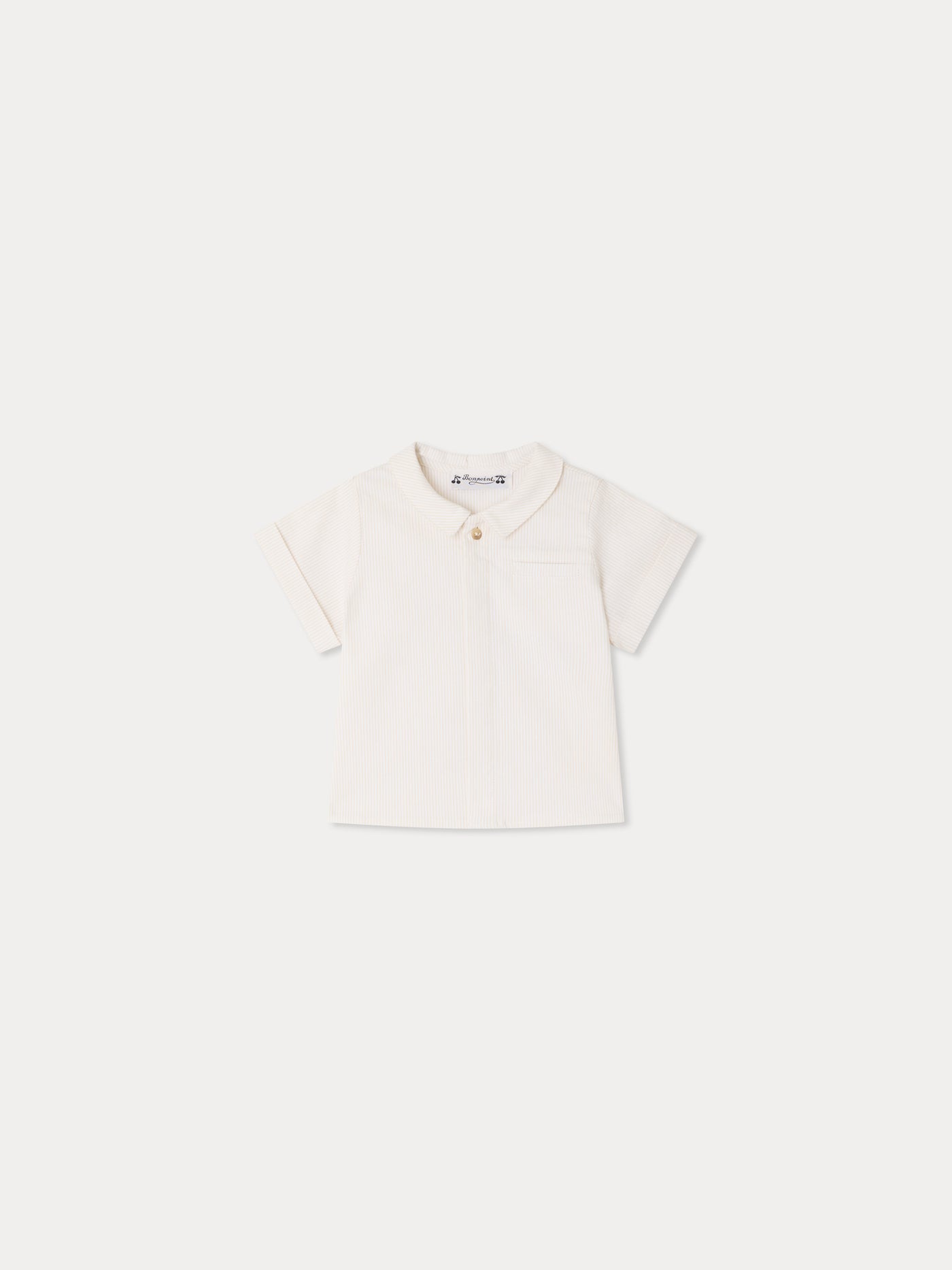 Nicolas shirt in organic seersucker cotton