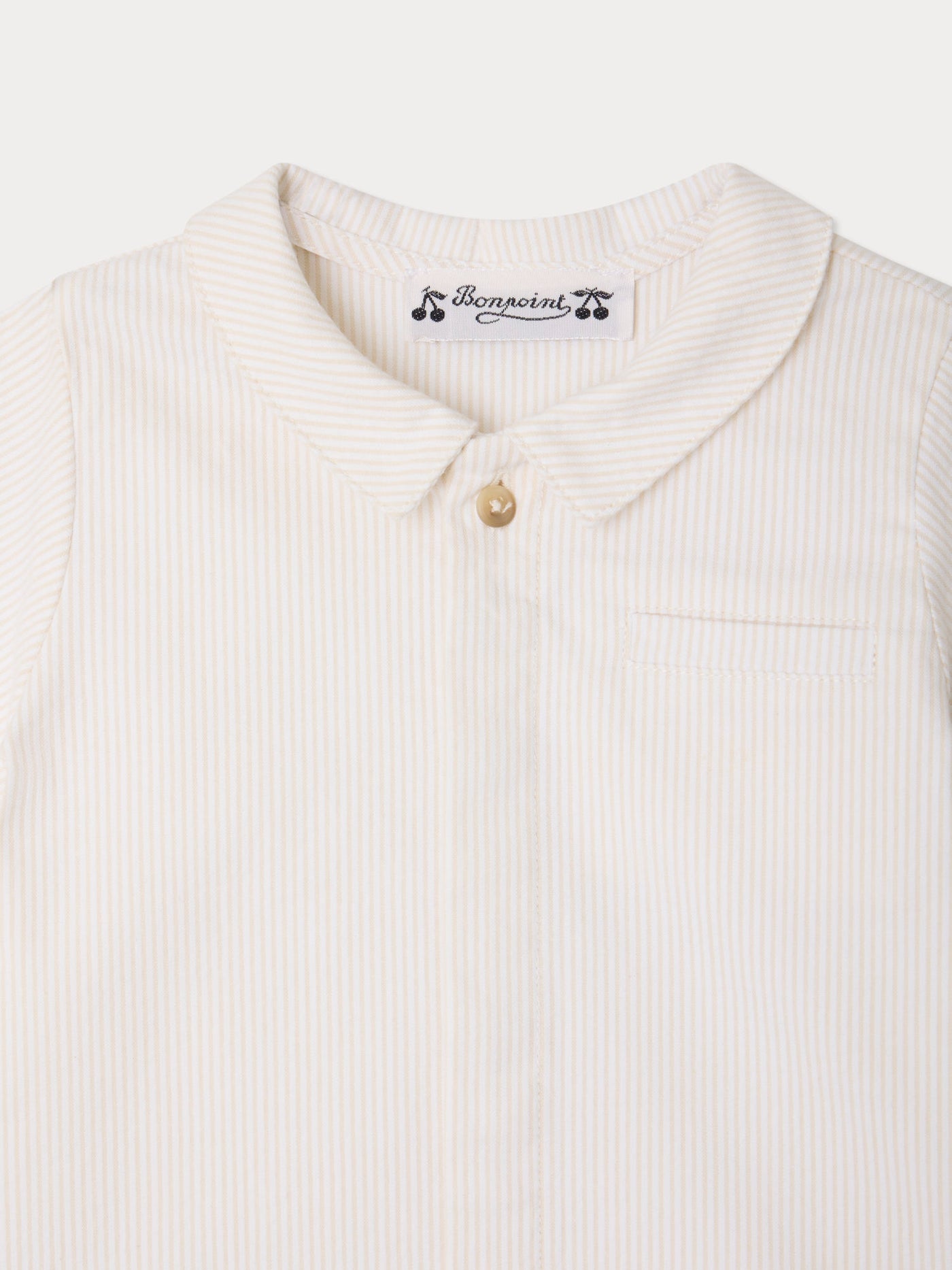 Nicolas shirt in organic seersucker cotton