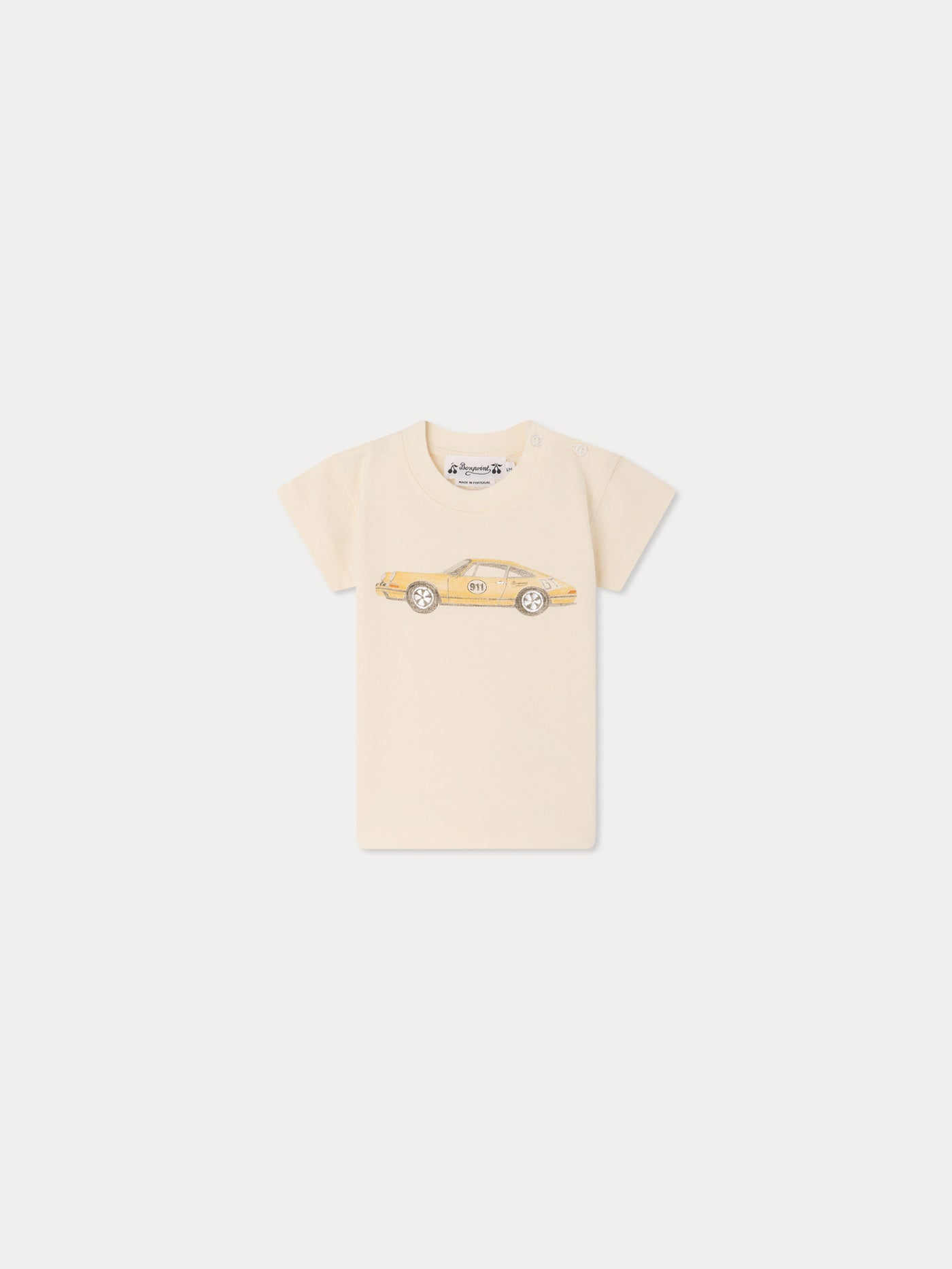 Bonpoint x Porsche Tom T-shirt printed in organic cotton