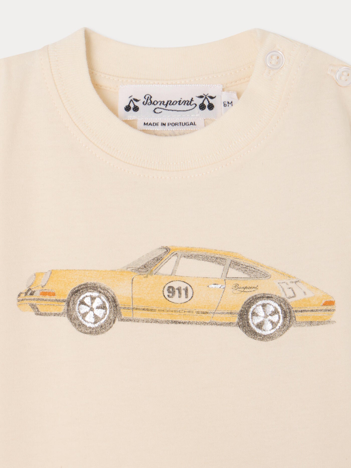 Bonpoint x Porsche Tom T-shirt printed in organic cotton