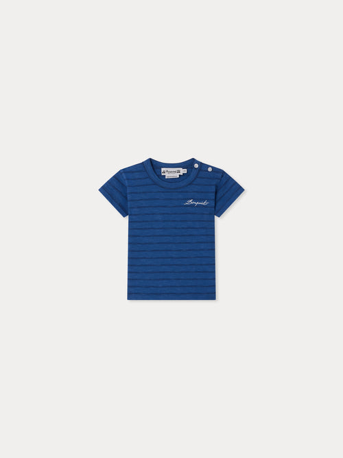 Tom T-shirt in deep blue organic cotton