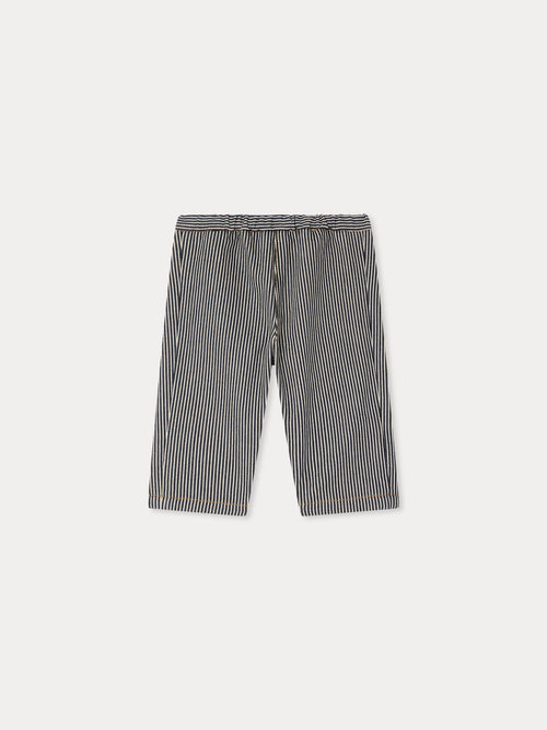 Bandy striped denim trousers in organic cotton