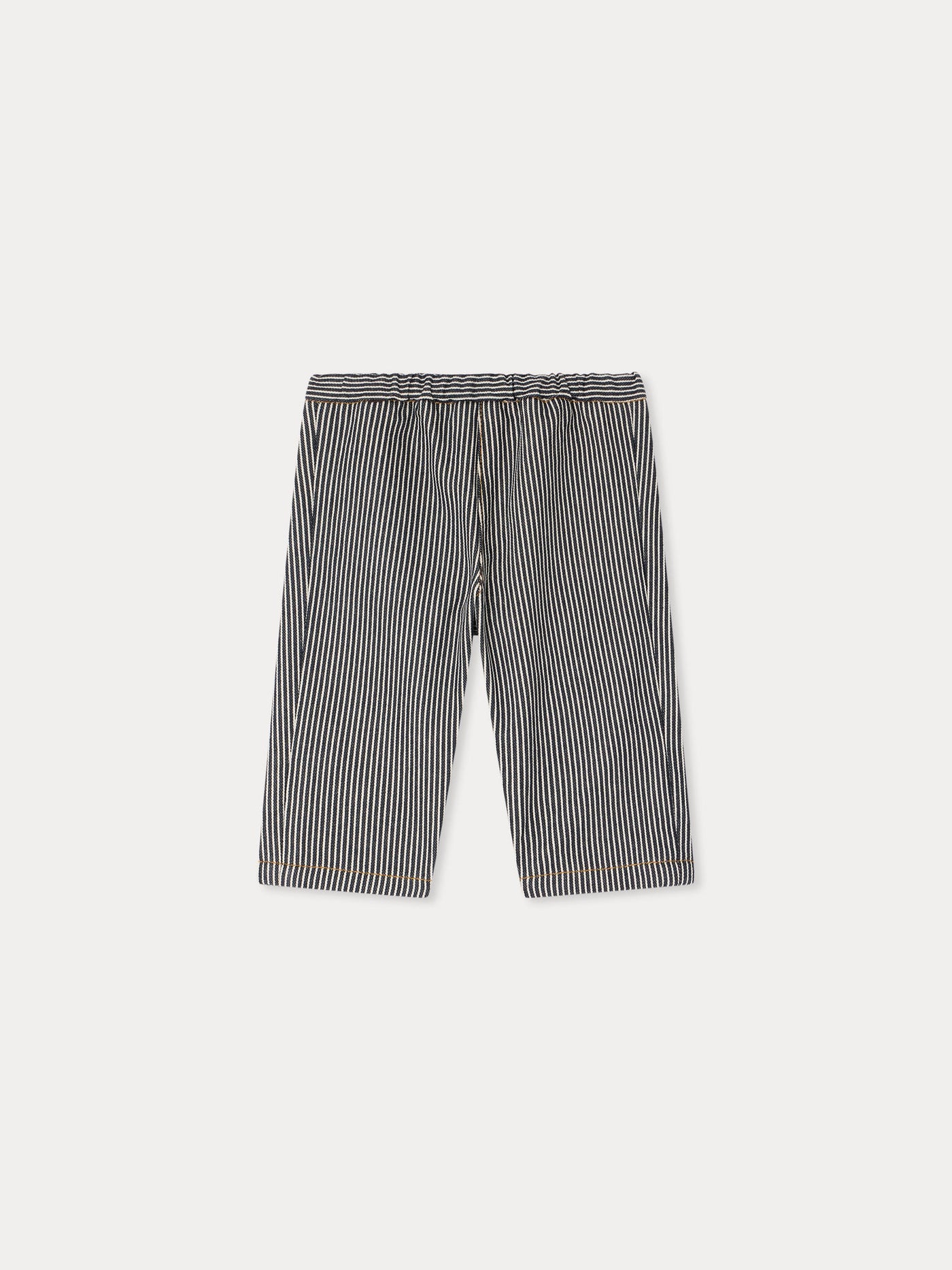 Bandy striped denim trousers in organic cotton