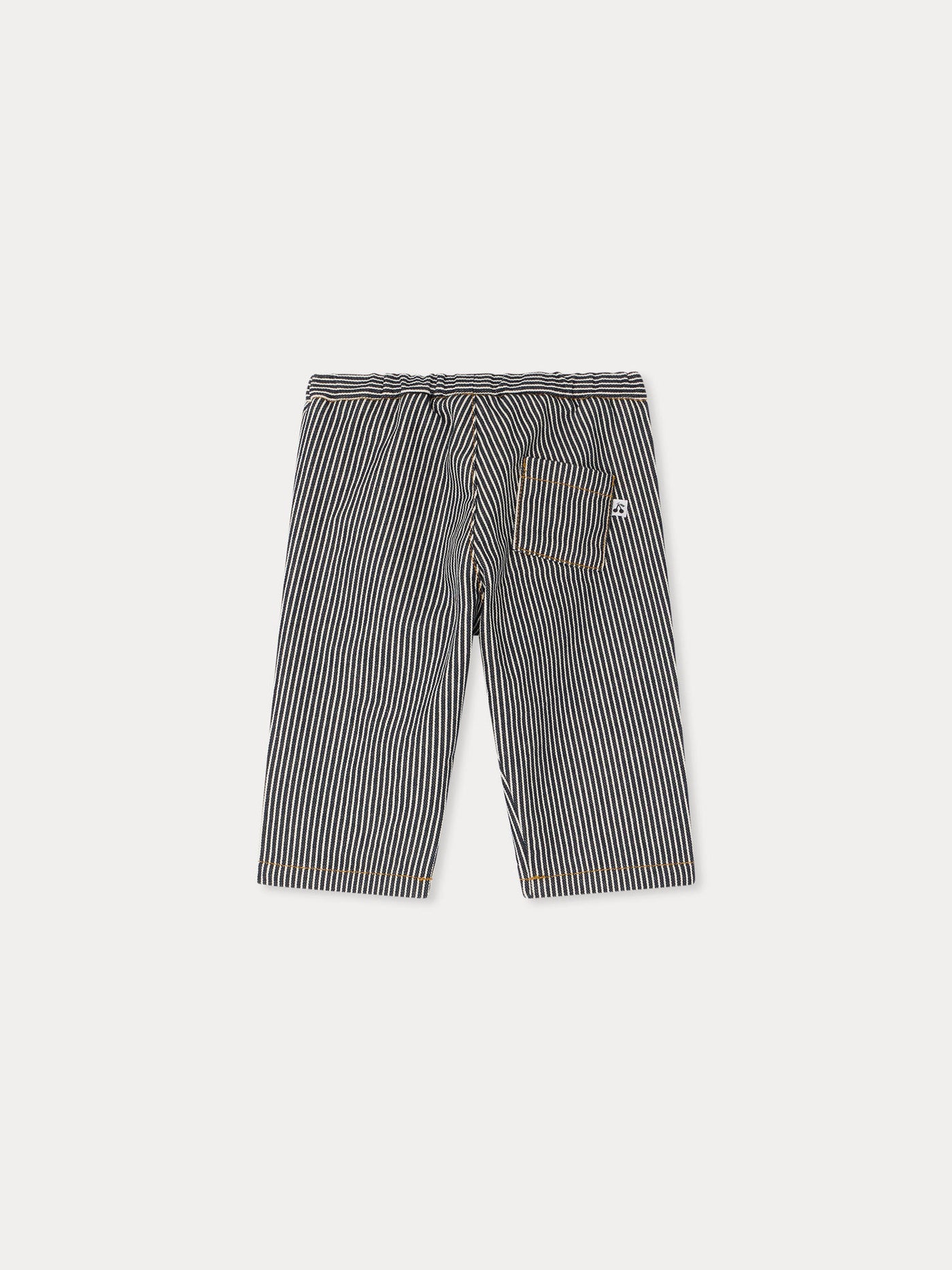 Bandy striped denim trousers in organic cotton