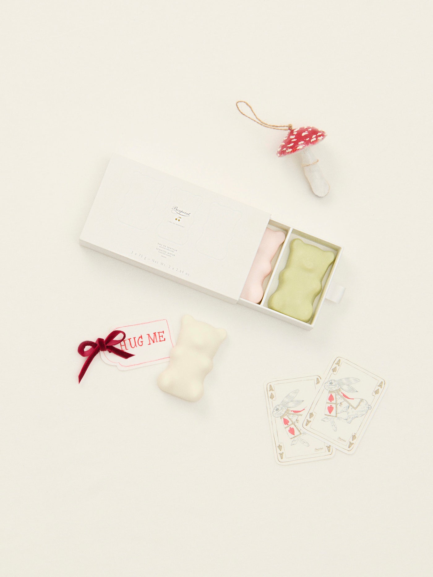 The scented bear soap trio