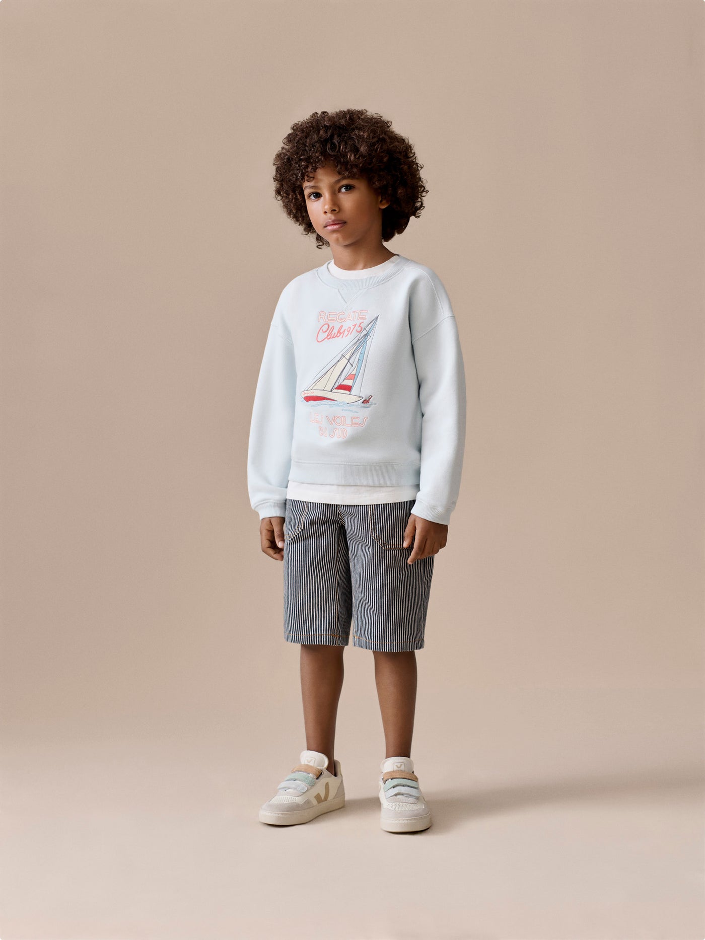 Erol embroidered regatta sweatshirt in organic cotton