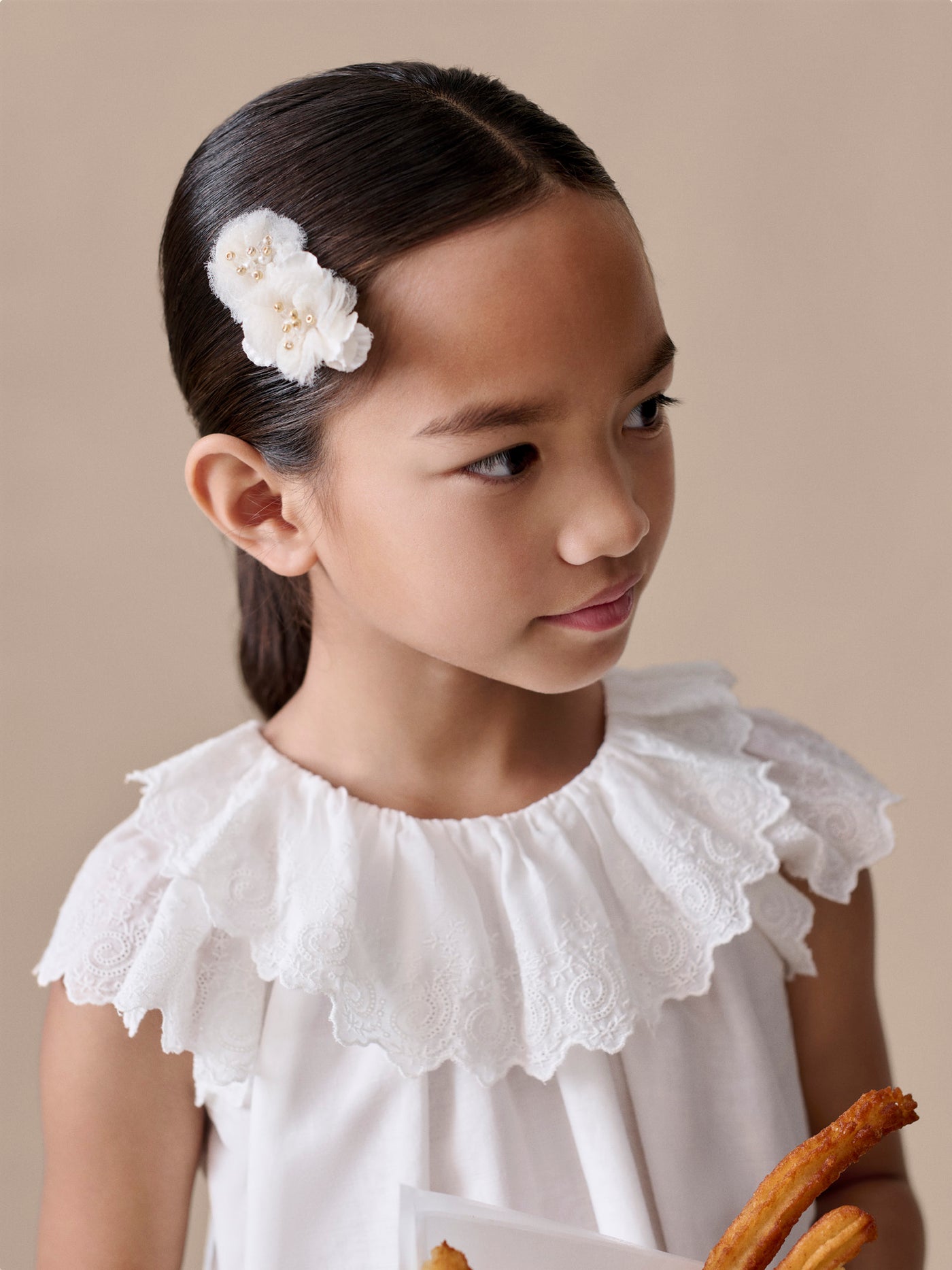 Ellie hair clips adorned with flowers