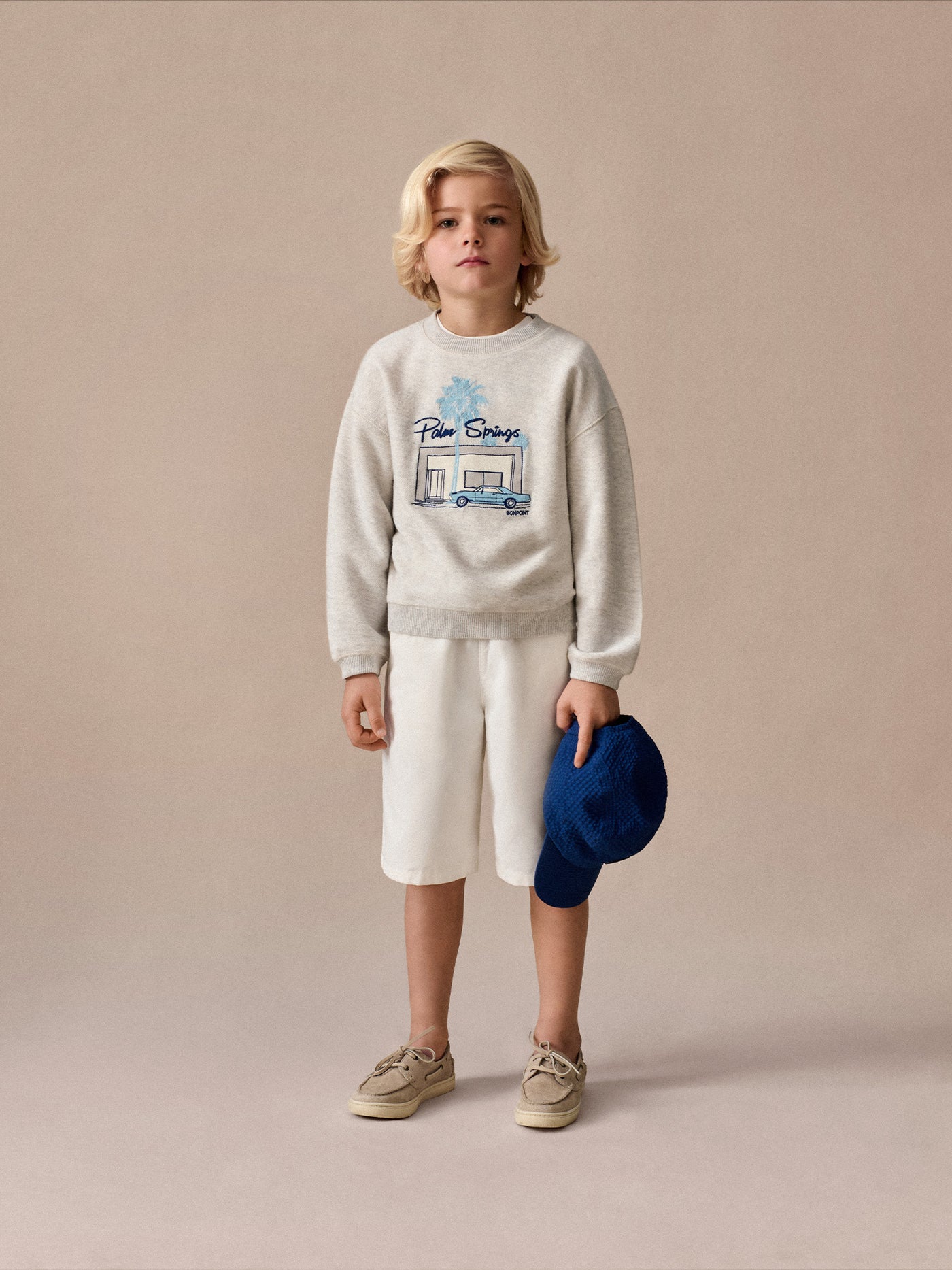 Tonino embroidered Palm Springs sweatshirt in organic cotton