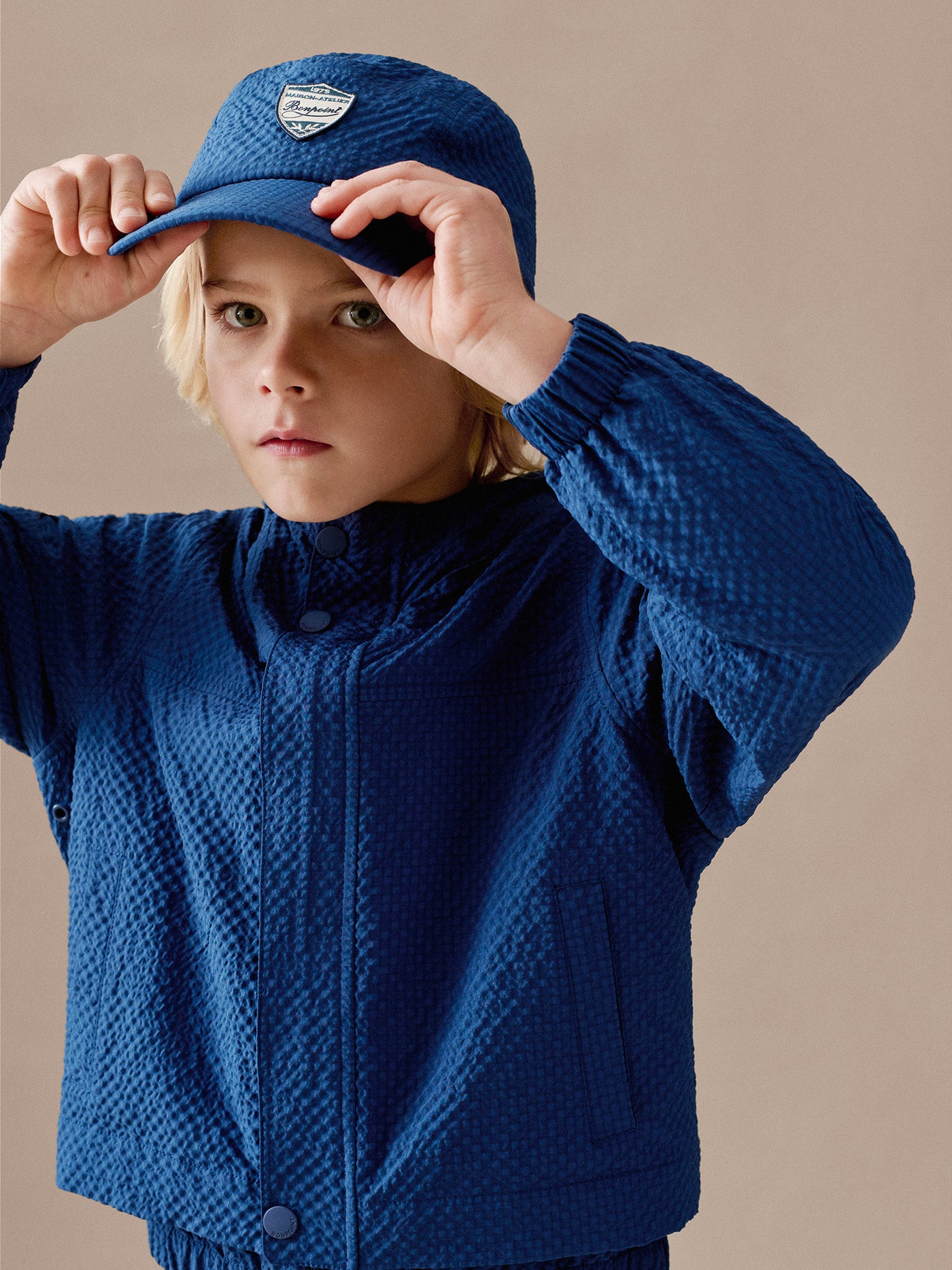 Erle water-repellent seersucker cap