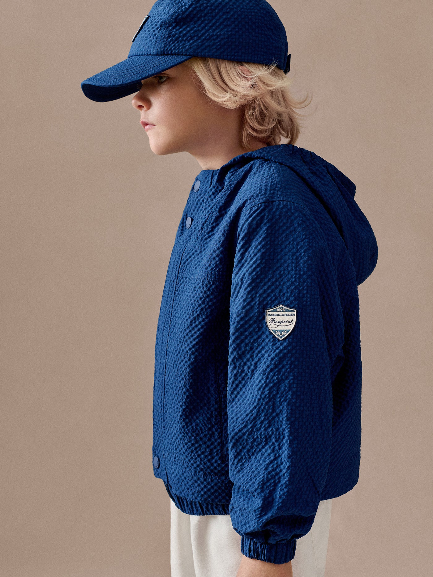 Lenny water-repellent seersucker jacket