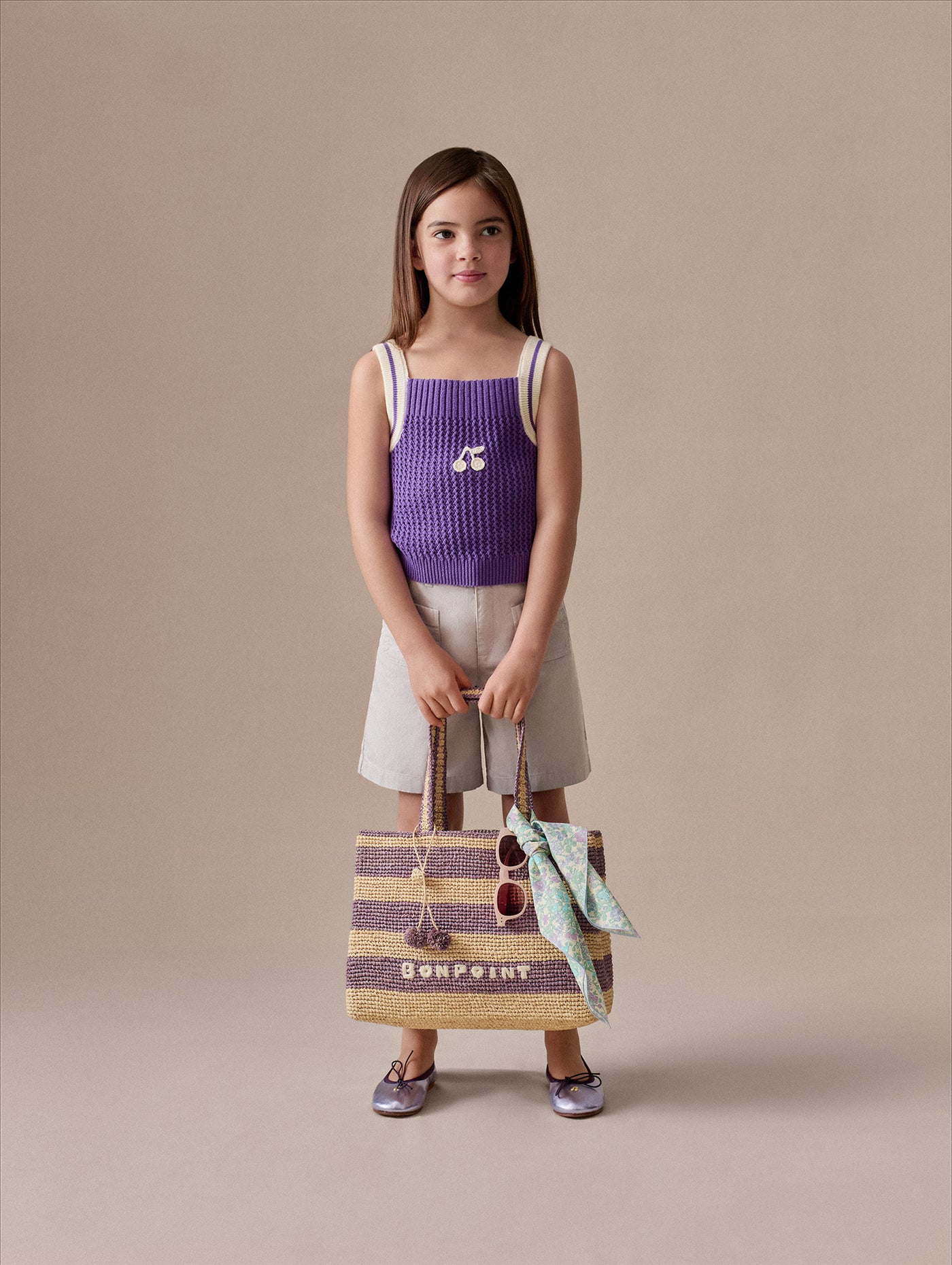 Lily hand-embroidered tank top