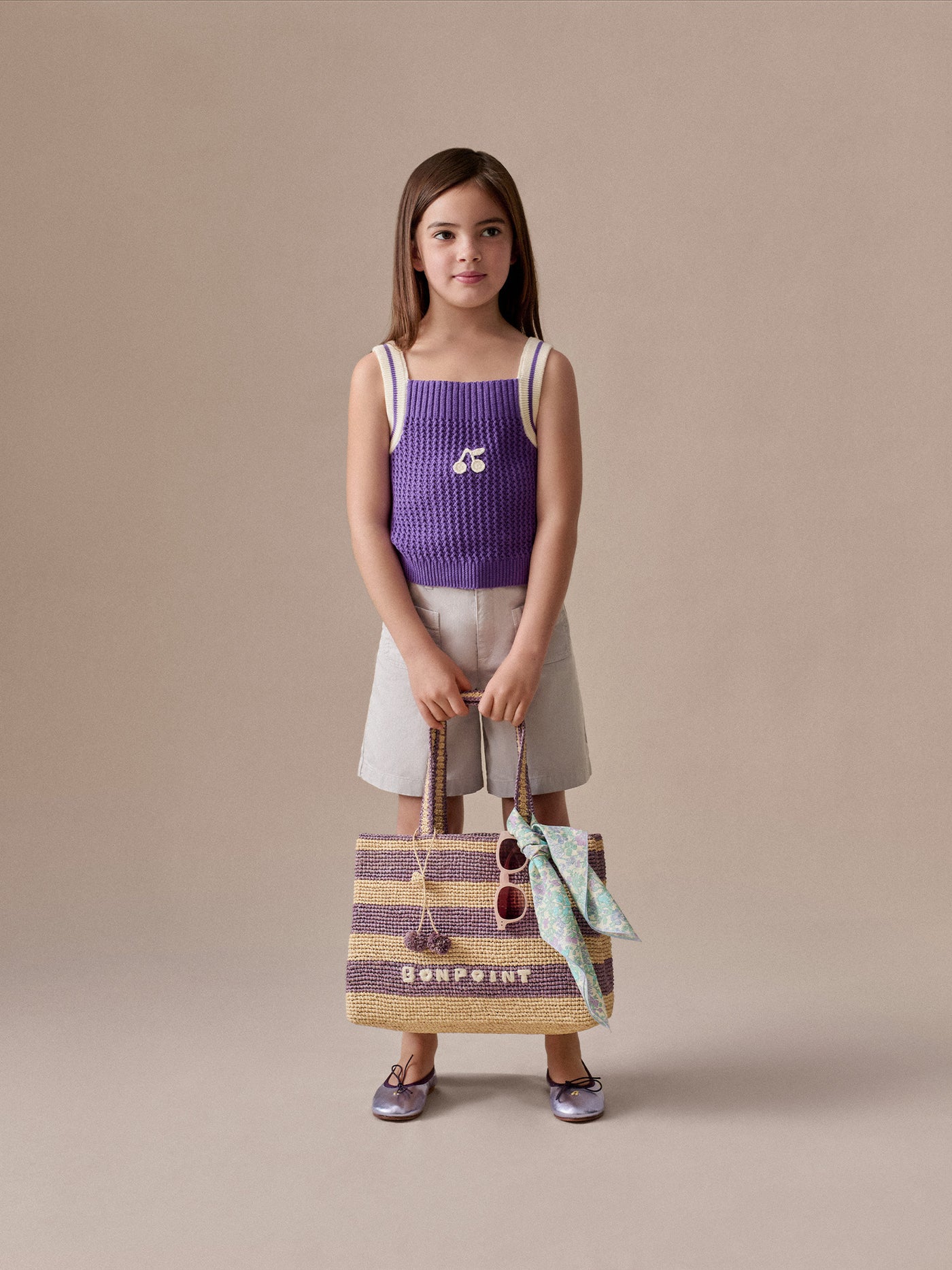 Eureka lilac organic cotton shorts