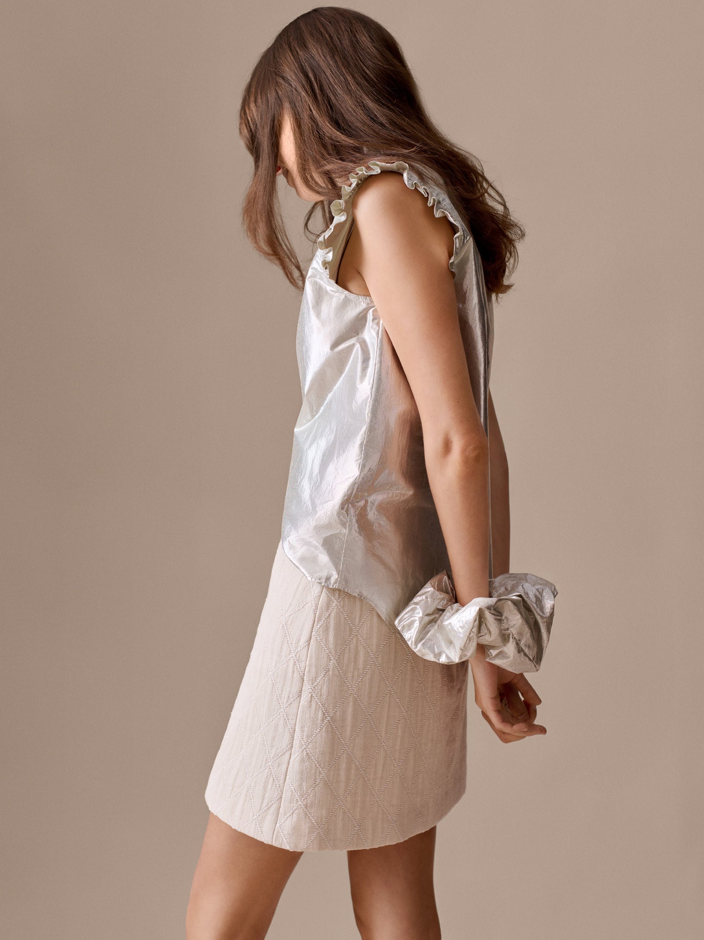 Silver Journey Maxi Scrunchie