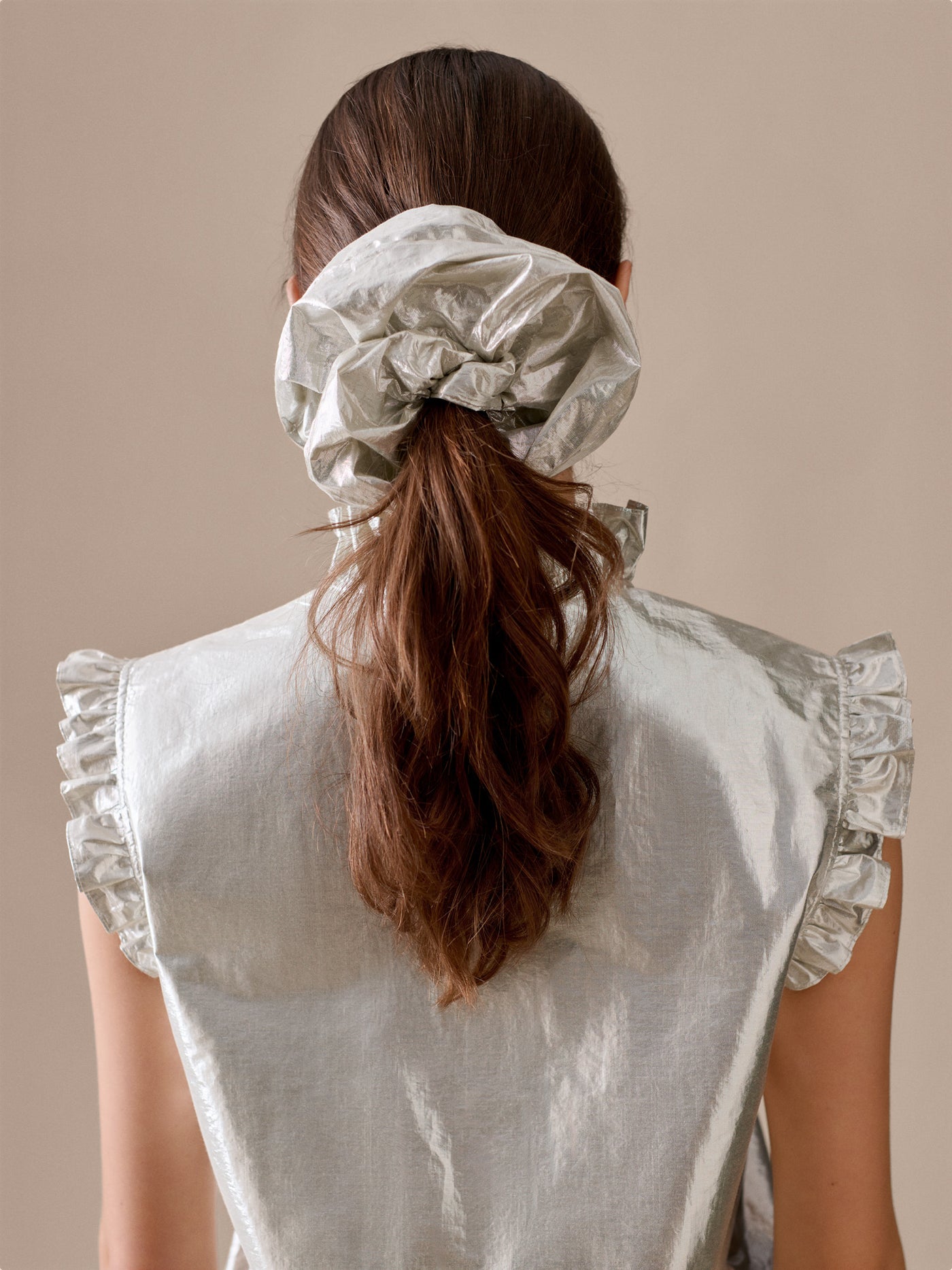 Silver Journey Maxi Scrunchie