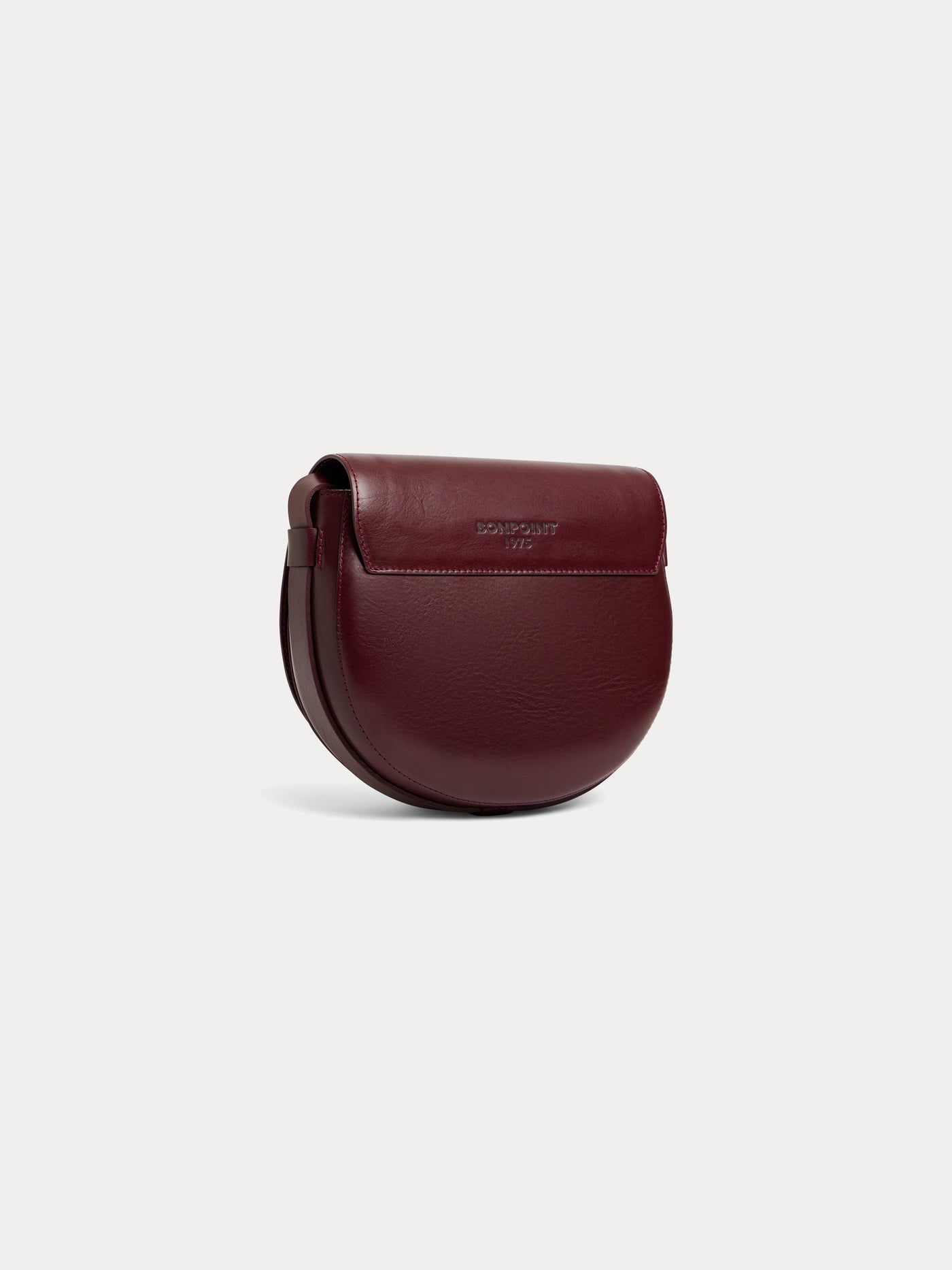 Brunette plum flap bag