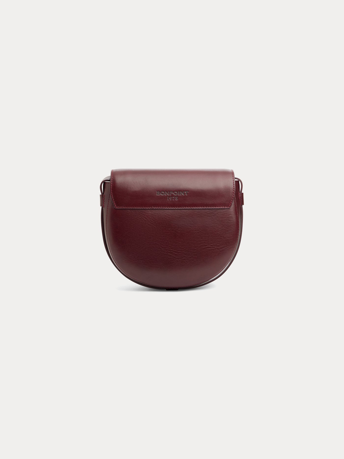 Brunette plum flap bag