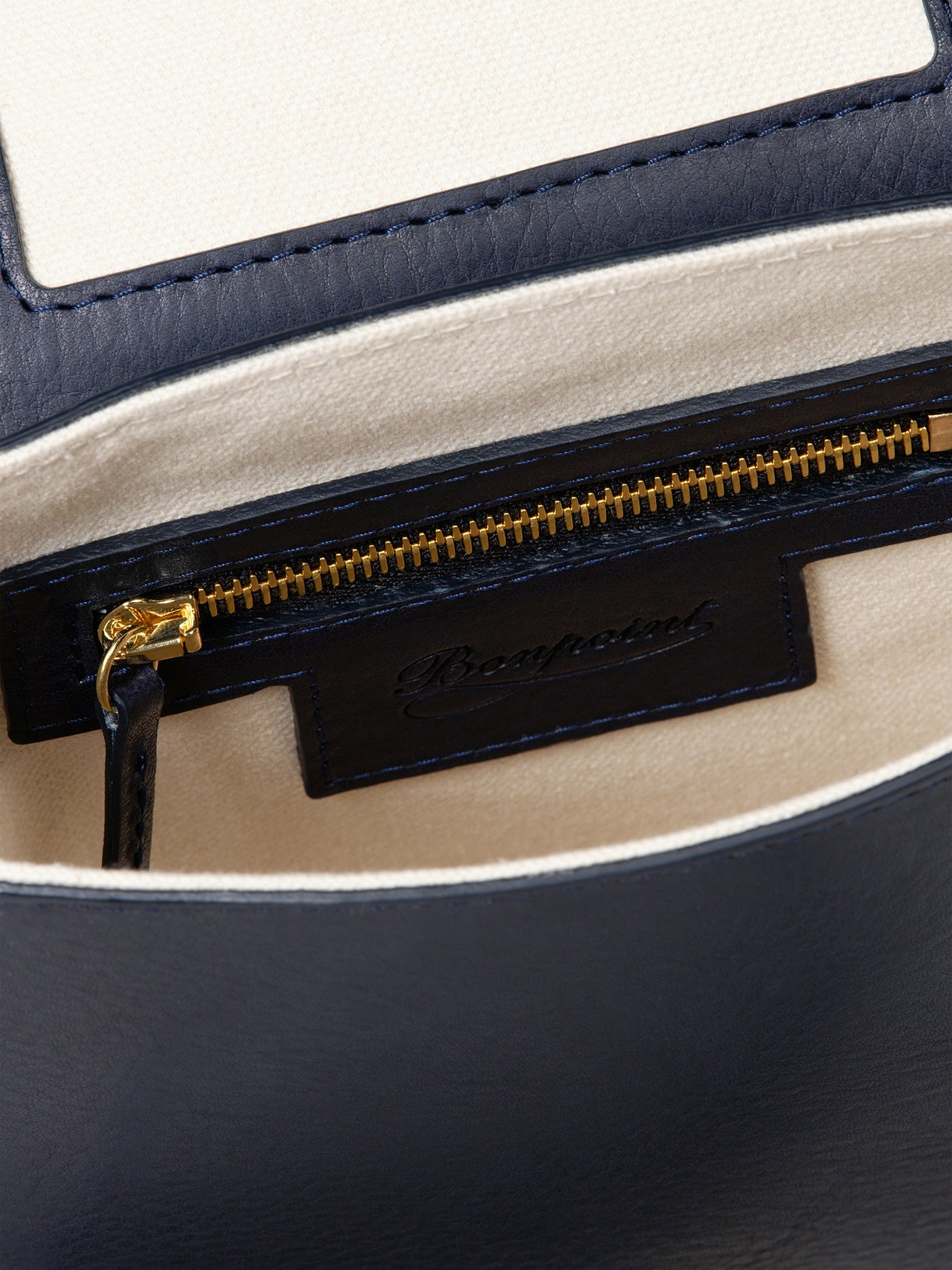 Mini Brunette midnight blue flap bag