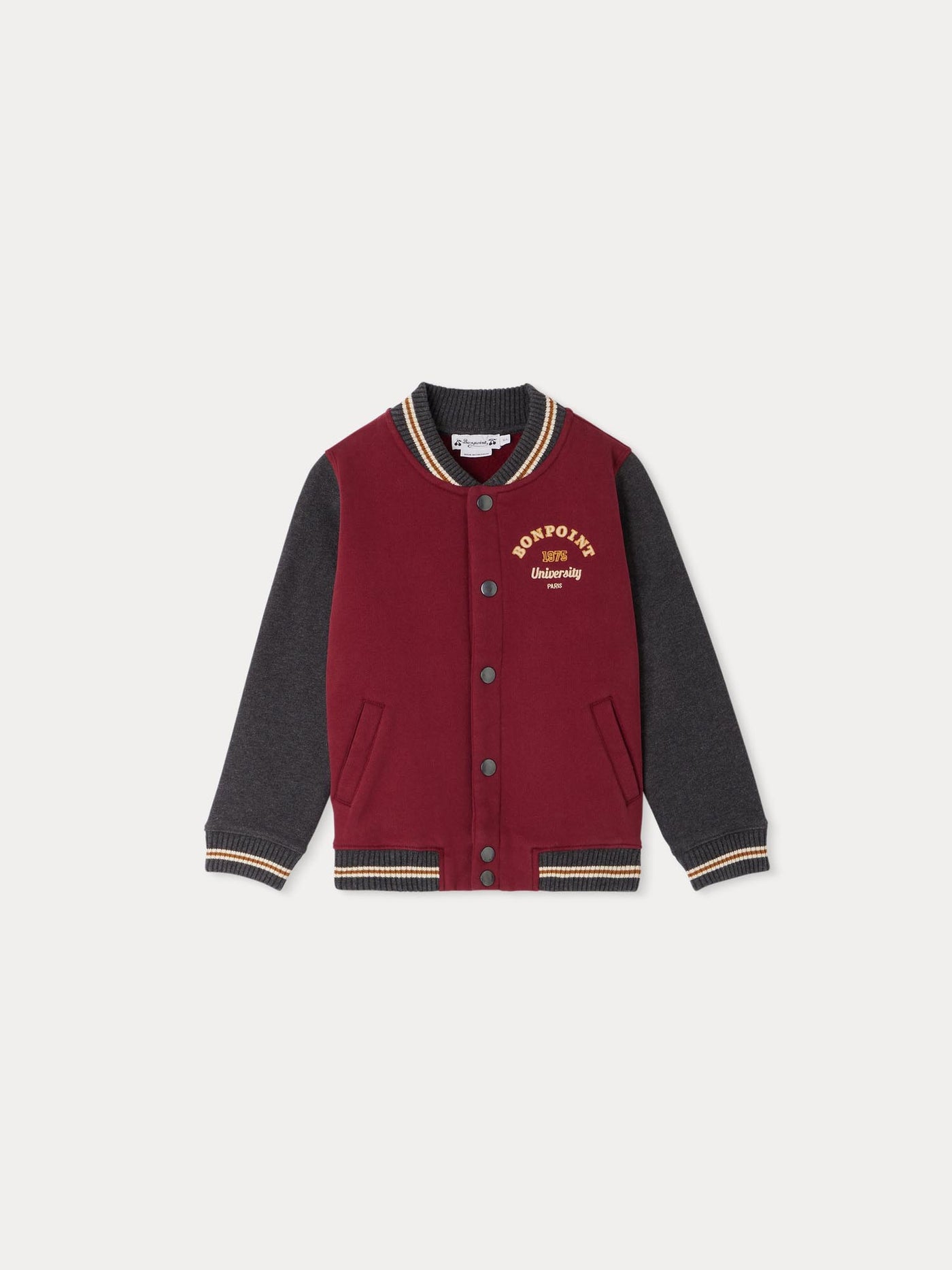 Christopher burgundy jacket with embroidery