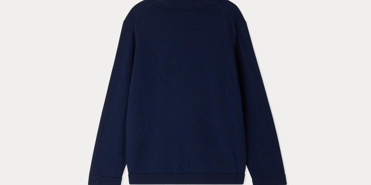 Darius dark blue wool sweater • Bonpoint
