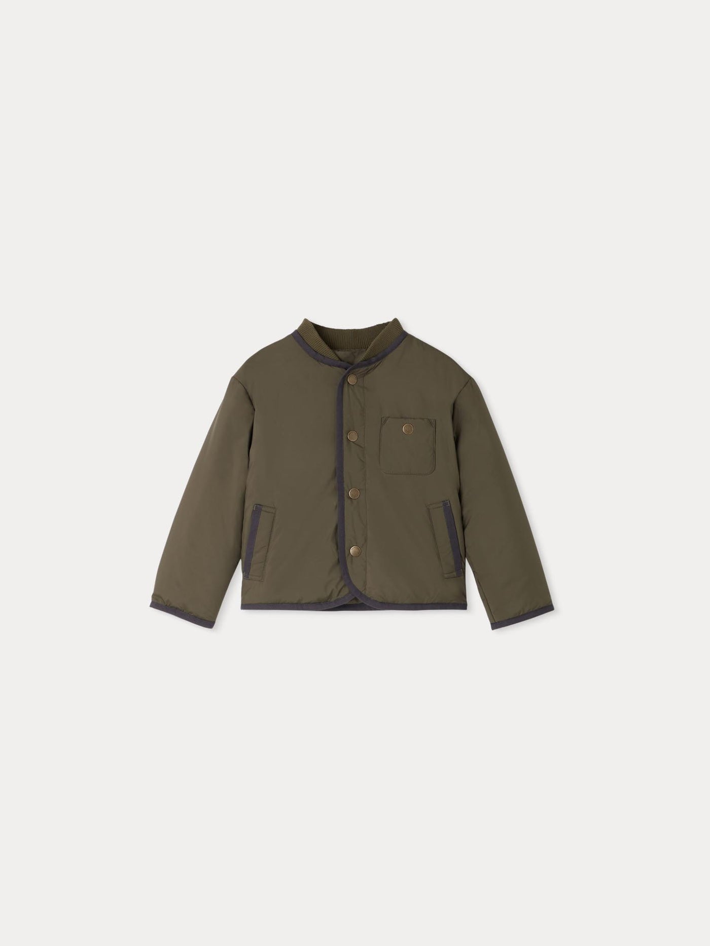 Graham khaki snap-fastened jacket