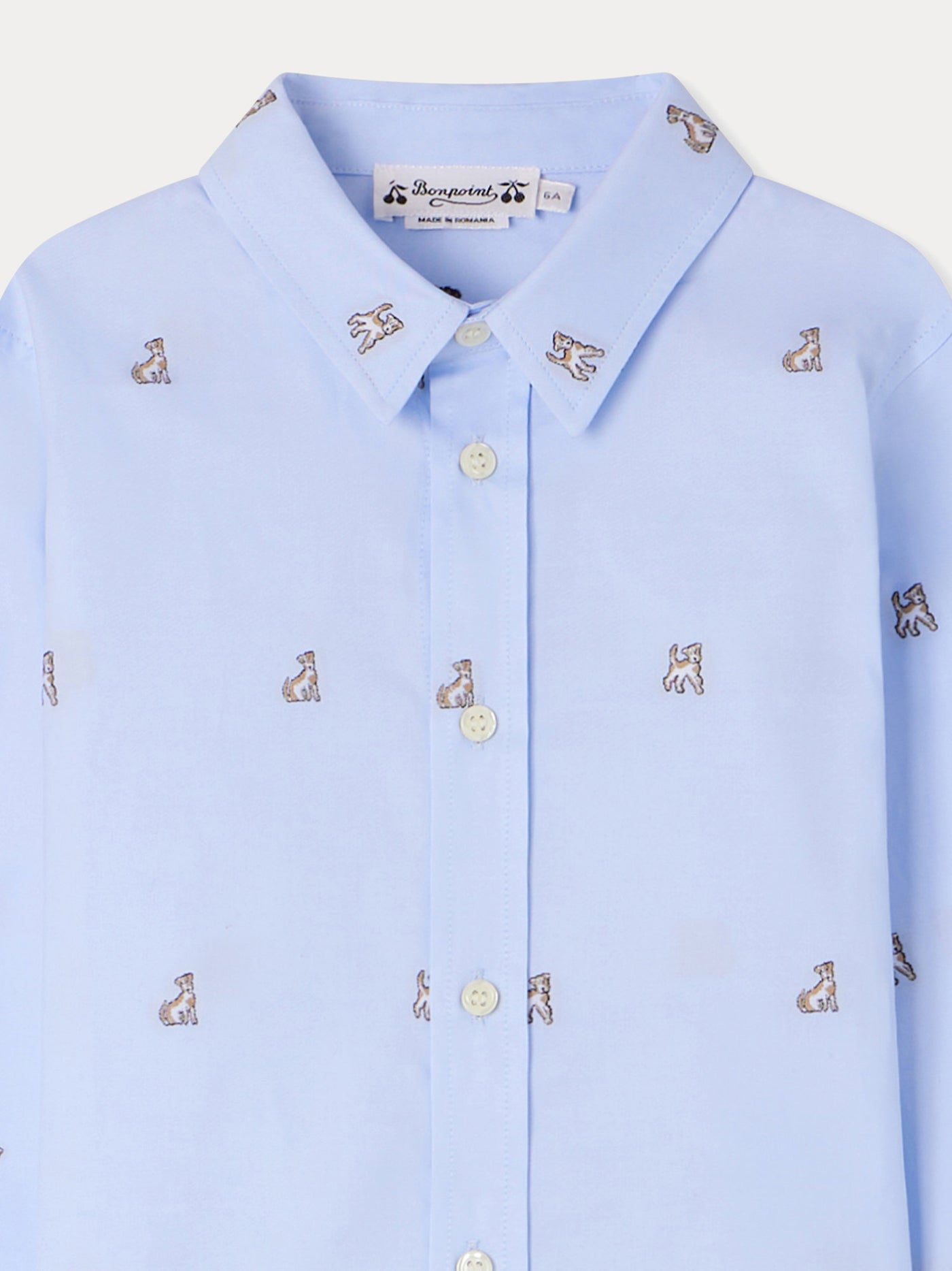 Daho shirt with blue prints