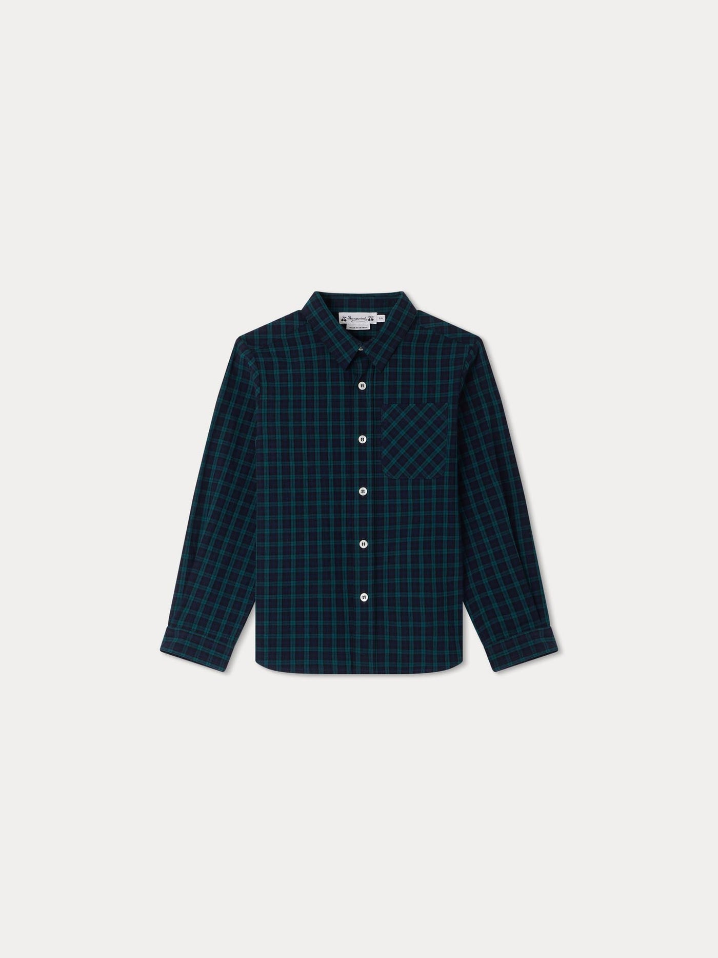 Tango dark green checkered shirt