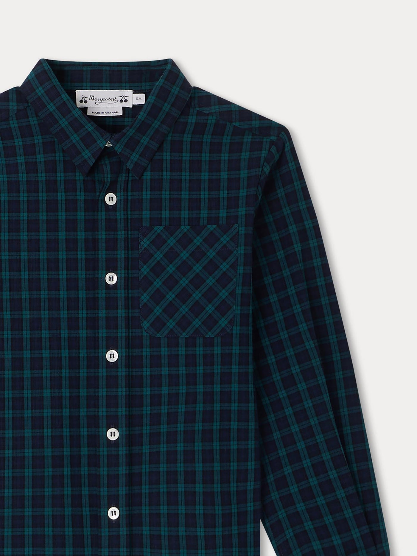 Tango dark green checkered shirt